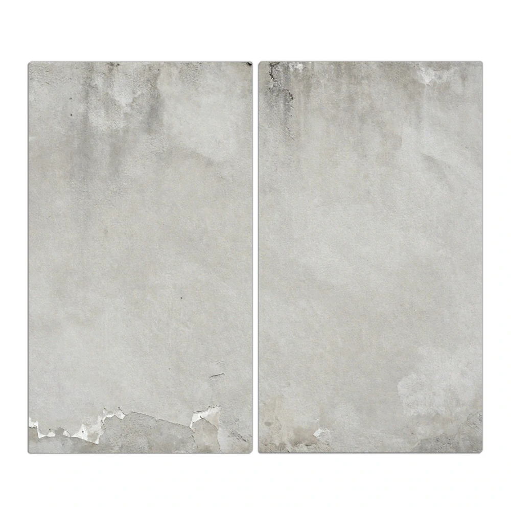Skleněná ochranná deska za sporák a linku – Beton | 2 × 30 × 52 cm (sada 2 ks)