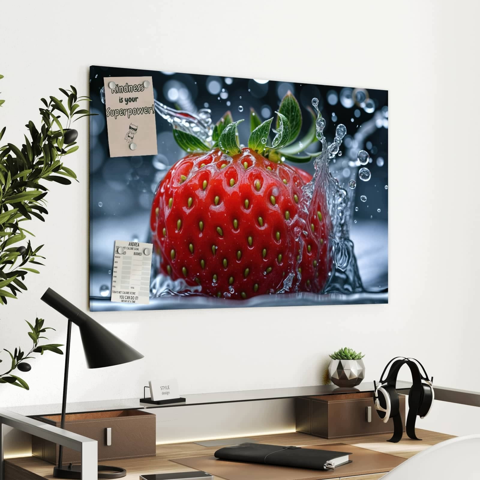 Magnetická tabule – obraz na zeď Palmy na vysněné pláži | 90 × 60 cm