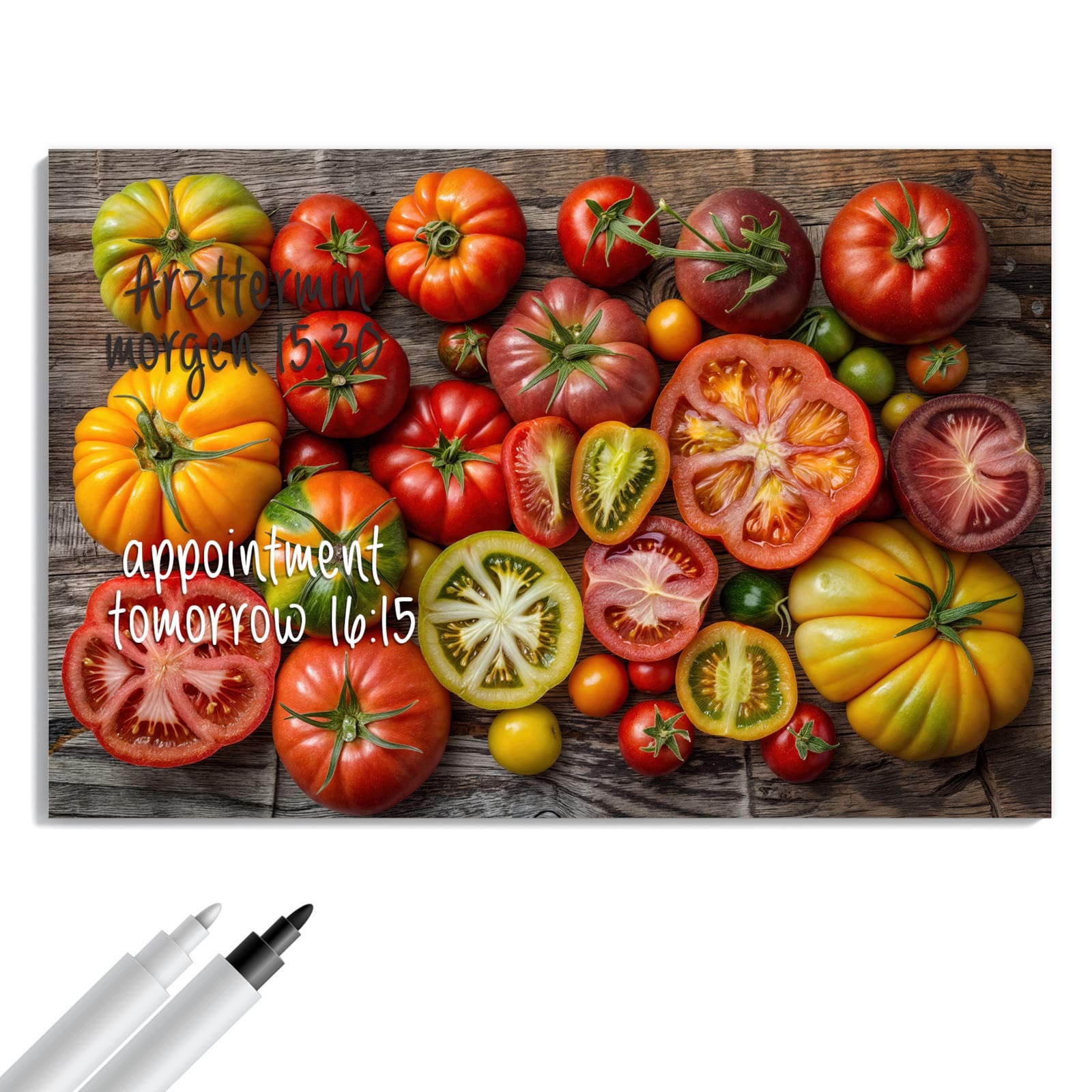 Magnetická tabule – obraz na zeď Různá rajčata | 60 × 40 cm