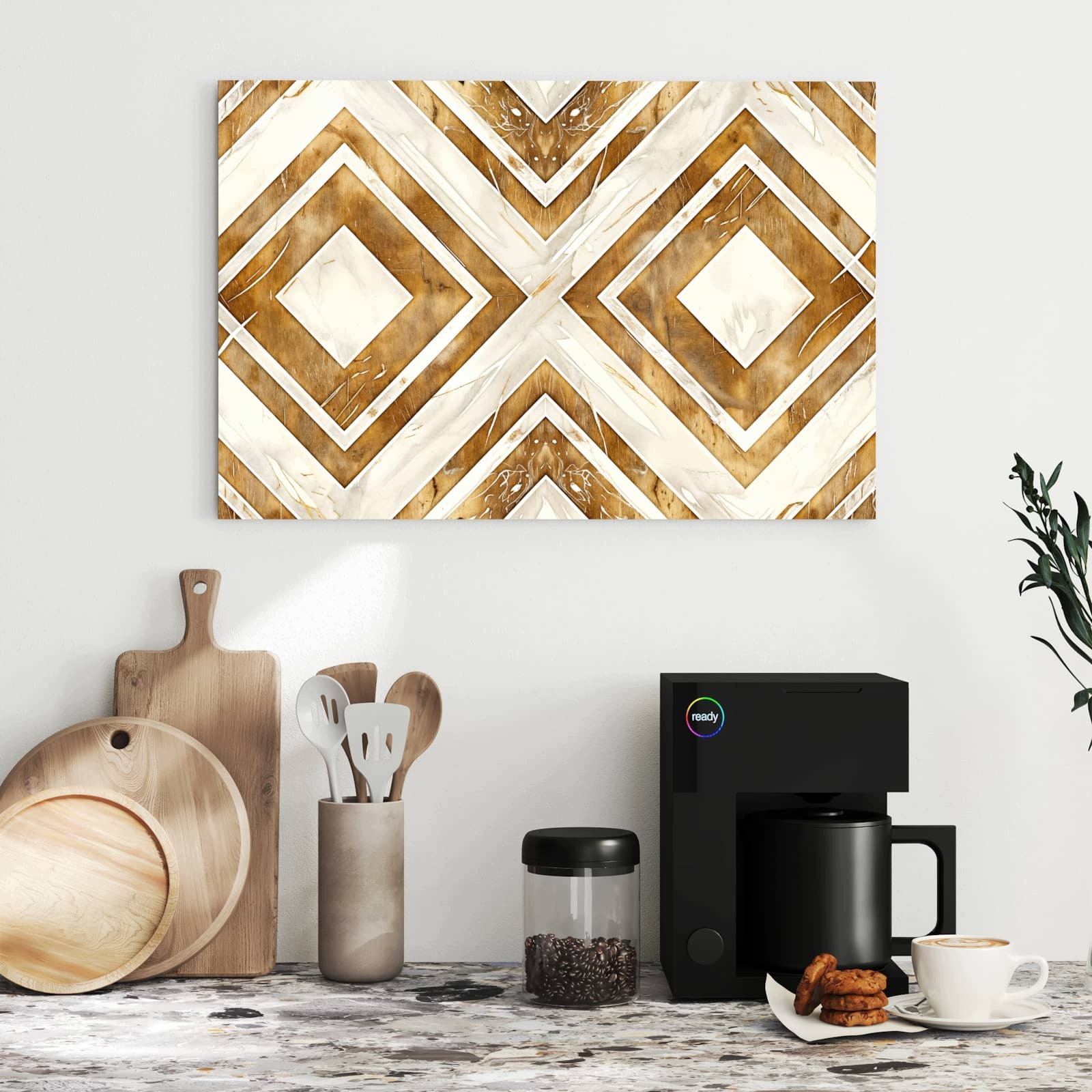 Magnetická tabule – obraz na zeď Geometrický vzor – motiv 1 | 60 × 40 cm