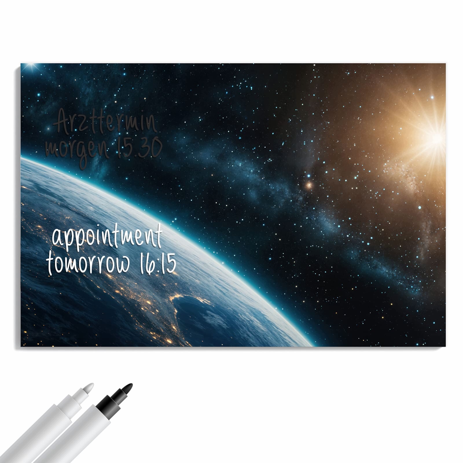 Magnetická tabule – obraz na zeď Planeta vesmír | 90 × 60 cm
