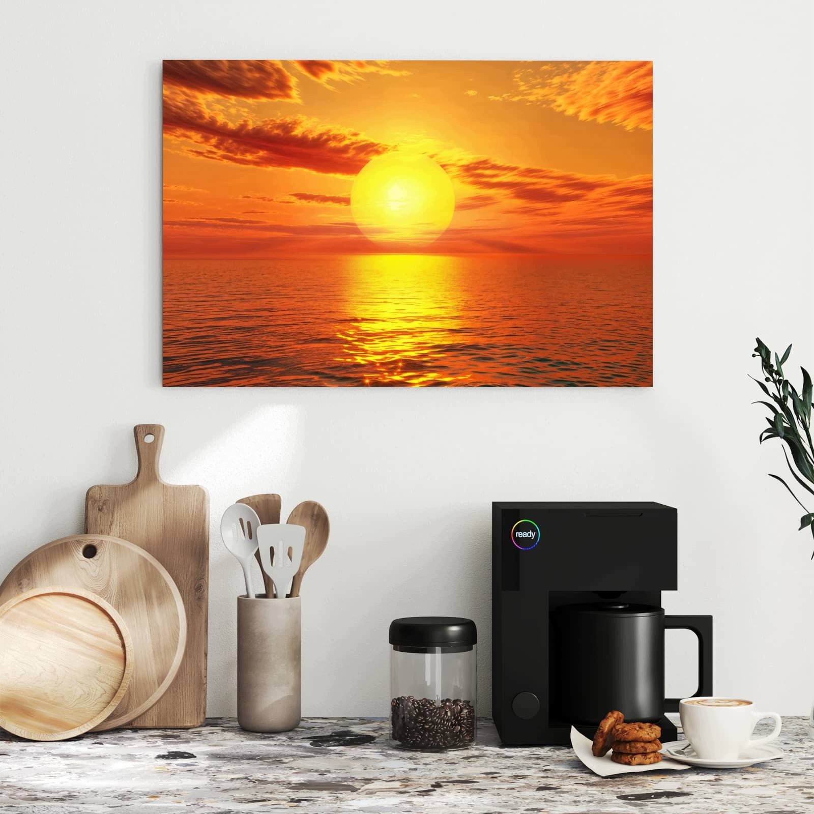 Magnetická tabule – obraz na zeď Městský vlak při západu slunce | 90 × 60 cm