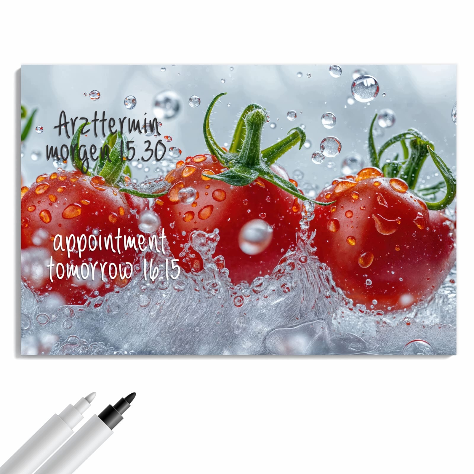 Magnetická tabule – obraz na zeď Rajčata ve vodě | 60 × 40 cm