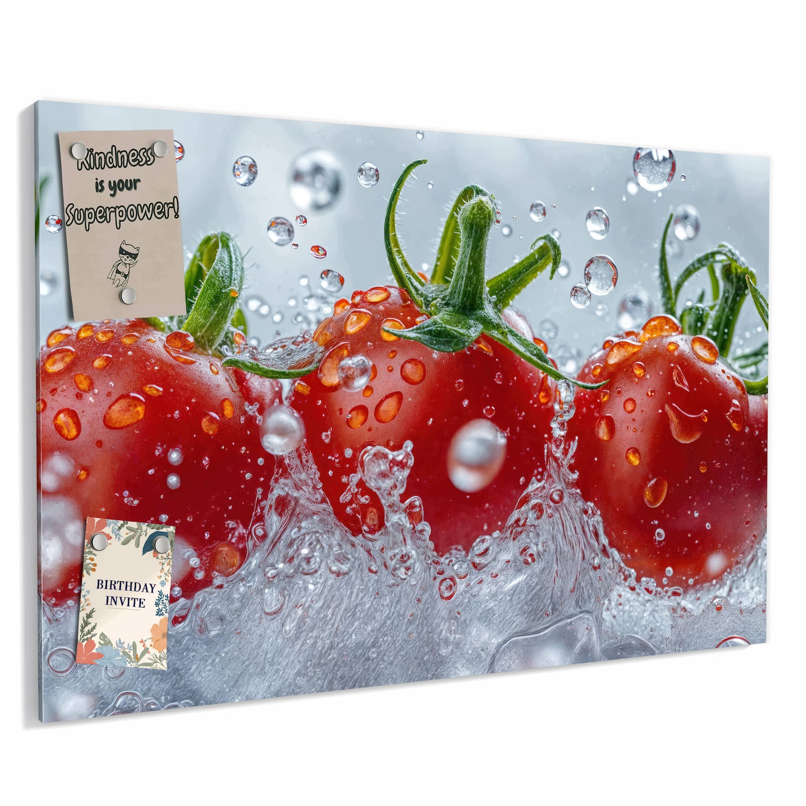 Magnetická tabule – obraz na zeď Rajčata ve vodě | 60 × 40 cm