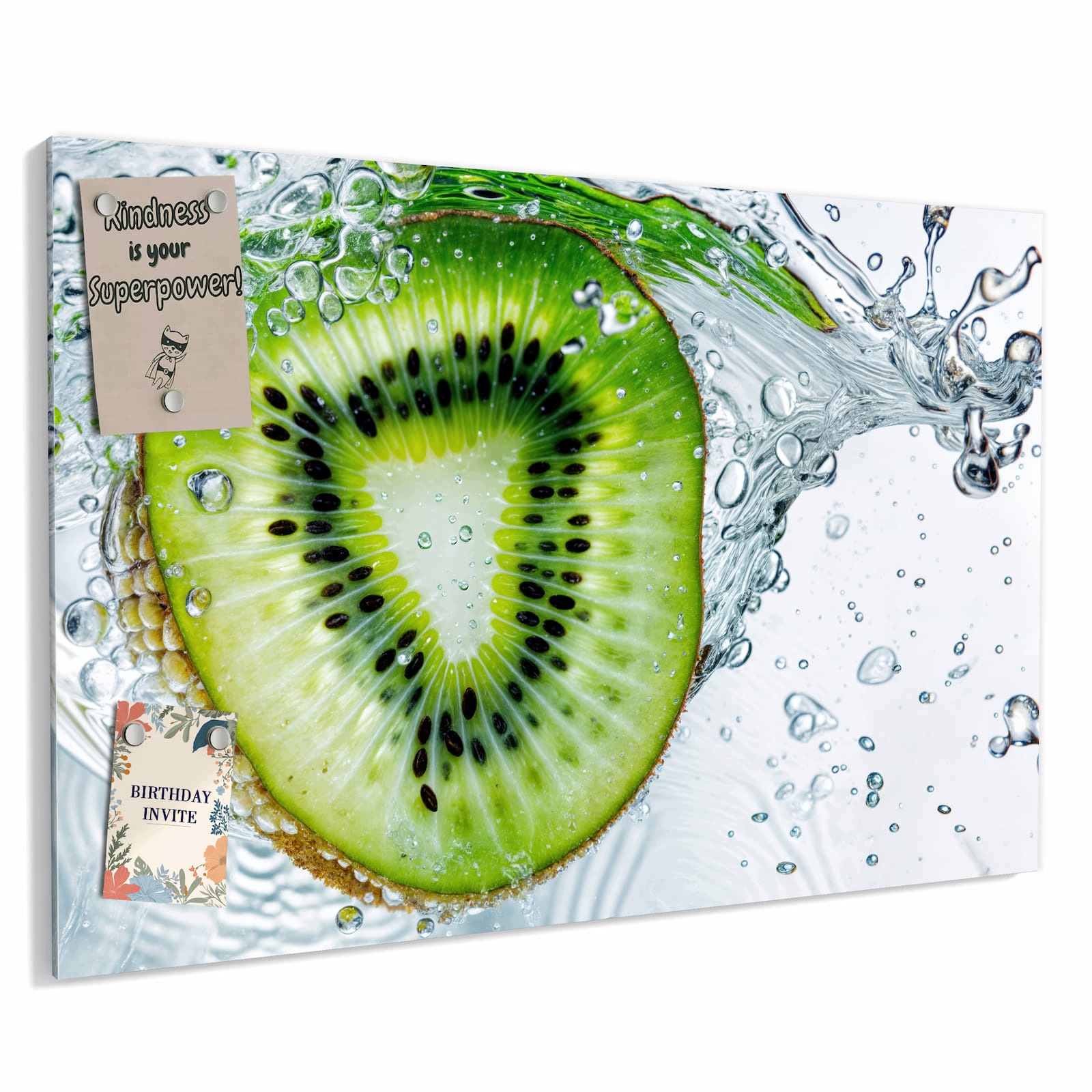 Magnetická tabule – obraz na zeď Kiwi voda – motiv 1 | 90 × 60 cm