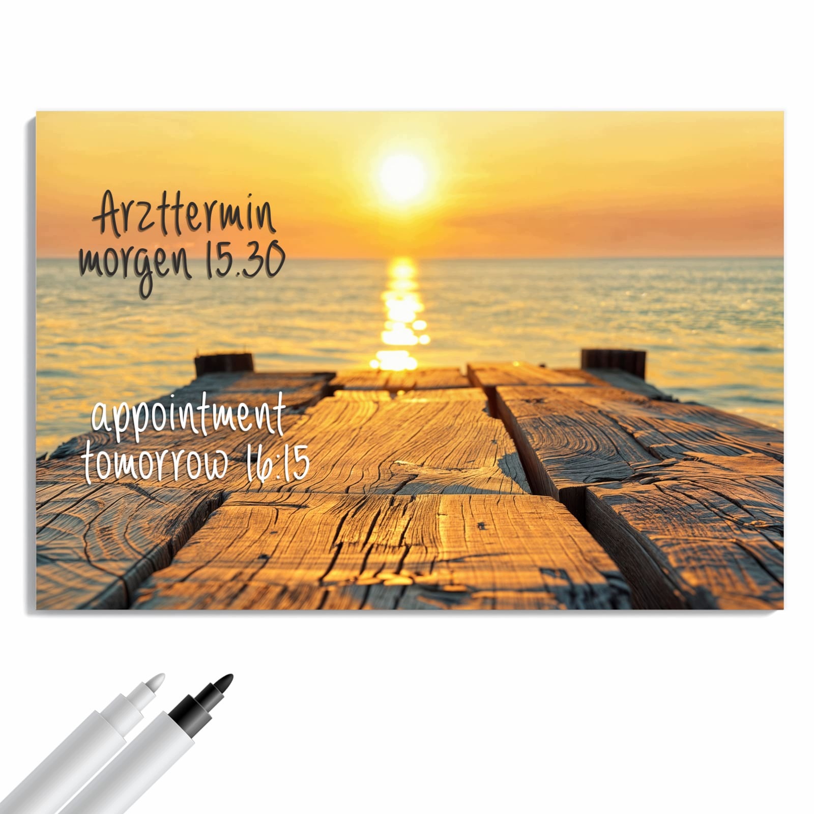 Magnetická tabule – obraz na zeď Západ slunce a moře | 60 × 40 cm