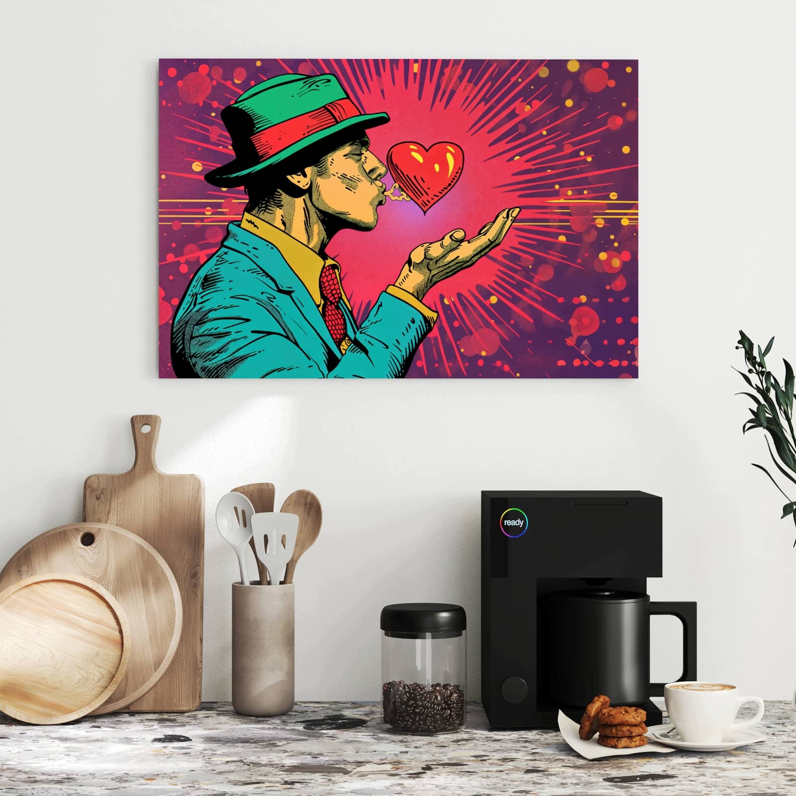 Magnetická tabule – obraz na zeď Polibek lásky | 60 × 40 cm
