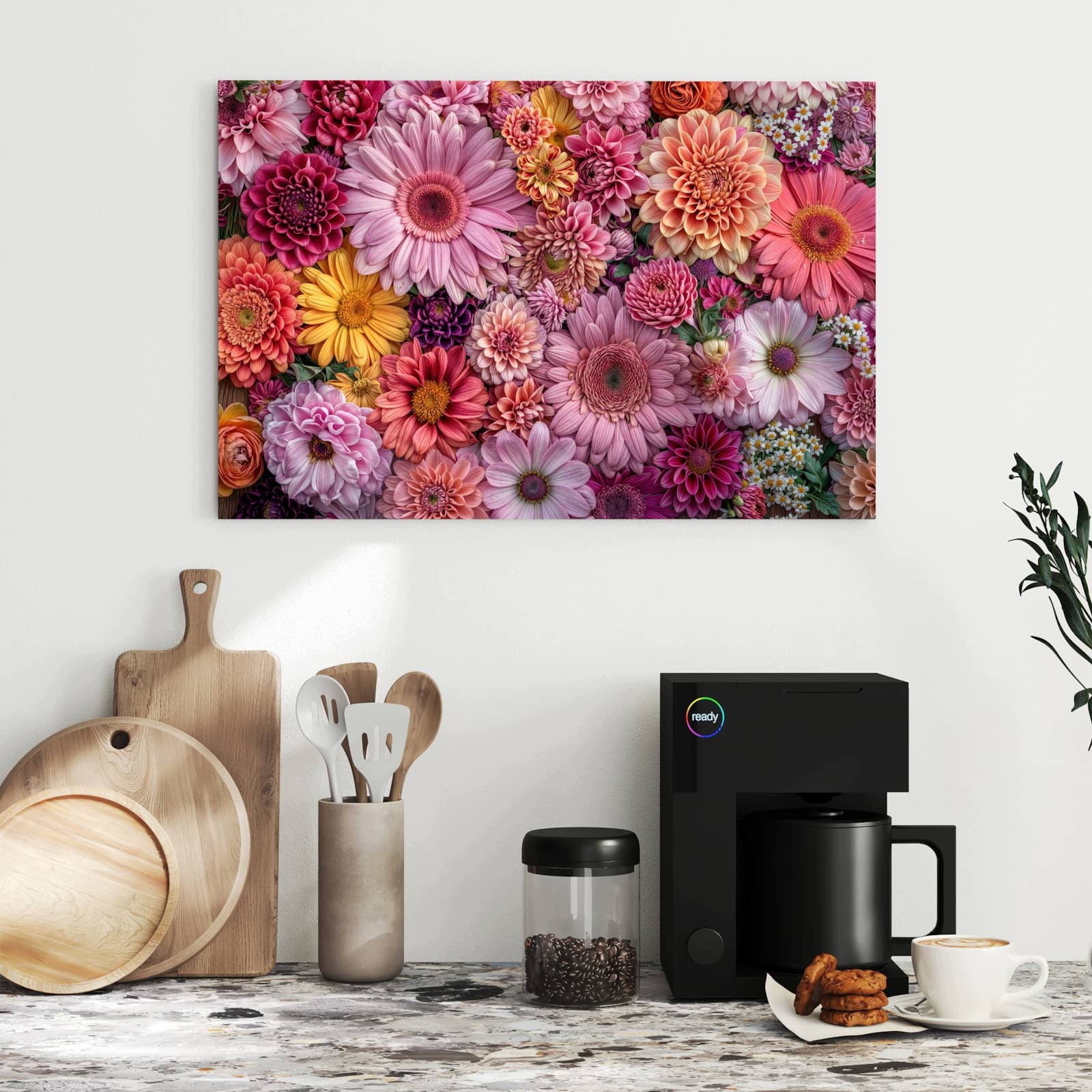 Magnetická tabule – obraz na zeď Barevná nádhera květin | 60 × 40 cm