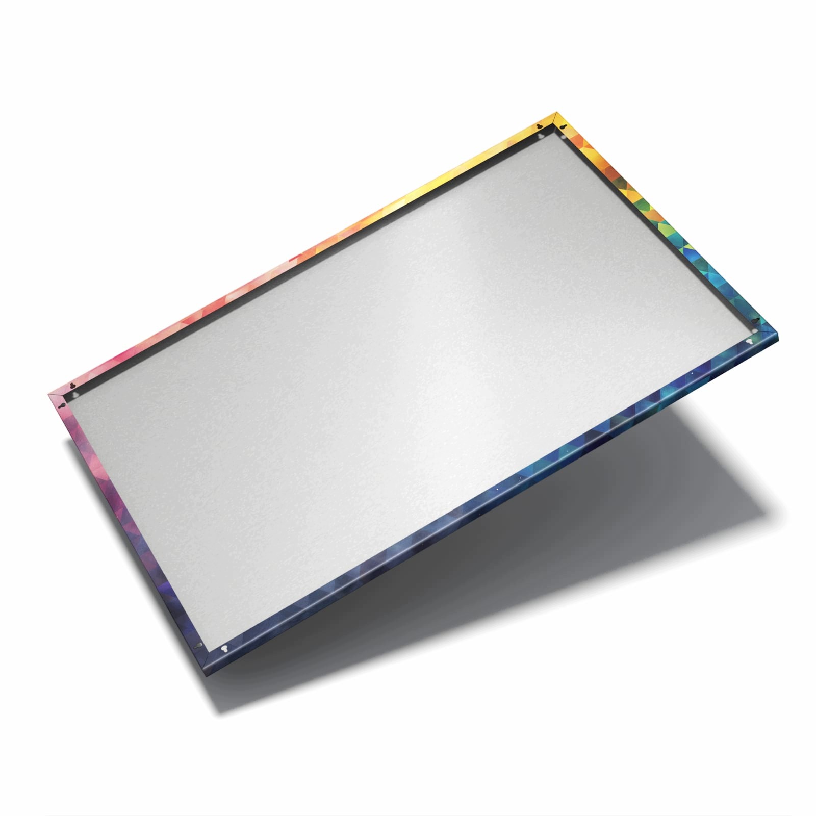 Magnetická tabule – obraz na zeď Barevné trojúhelníky | 90 × 60 cm