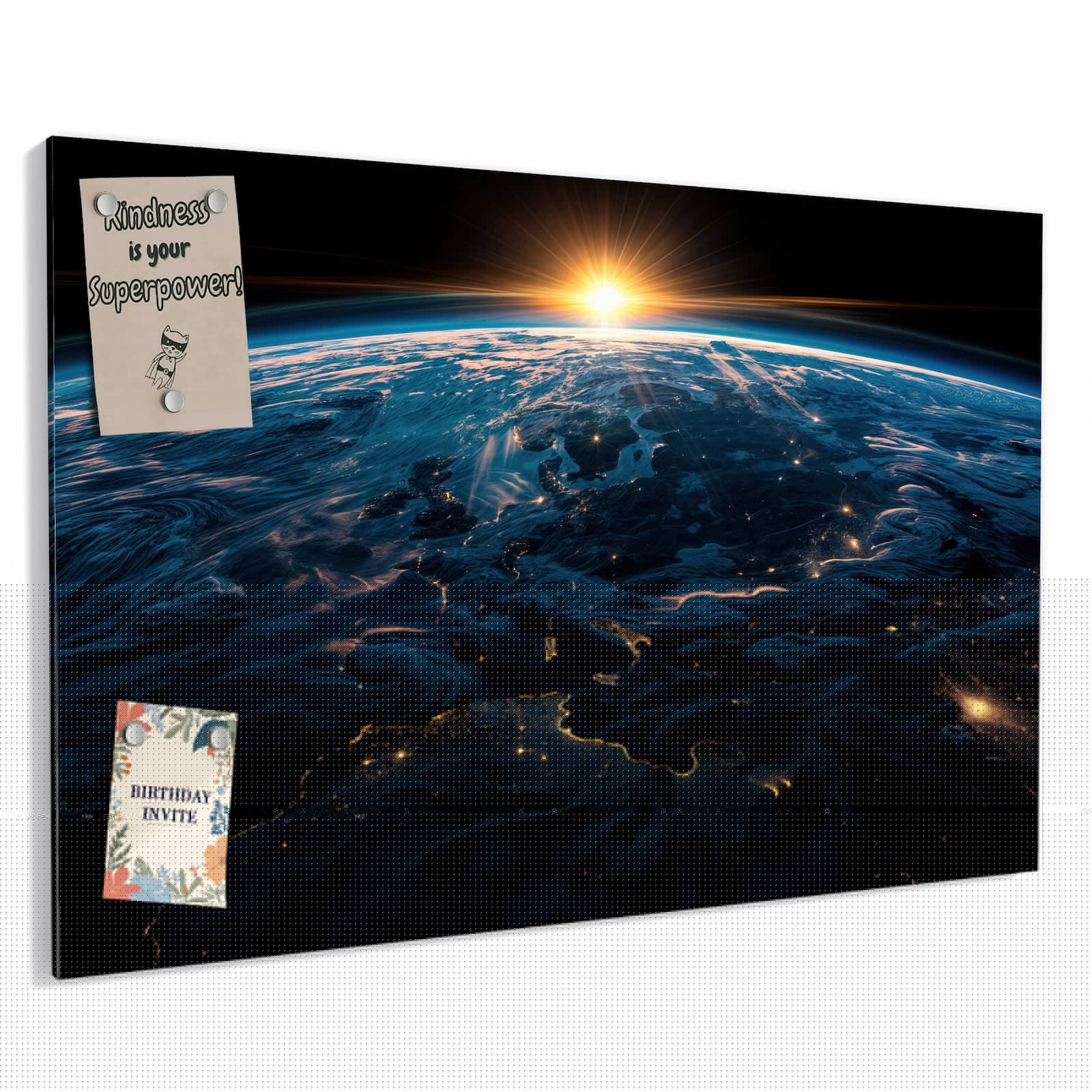 Magnetická tabule – obraz na zeď Vlny obloha | 90 × 60 cm