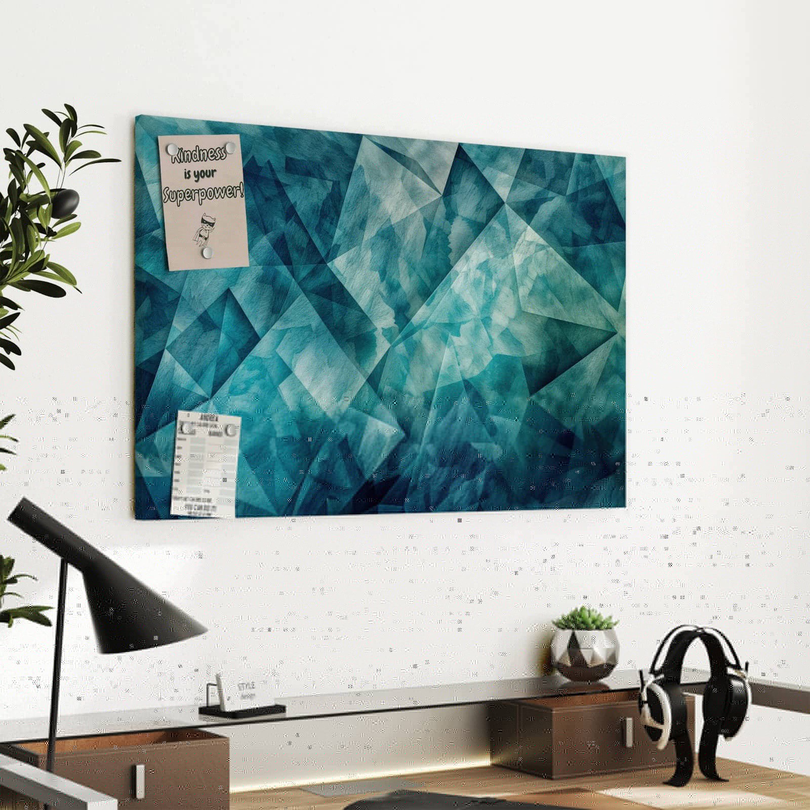 Magnetická tabule – obraz na zeď Vlnění | 90 × 60 cm