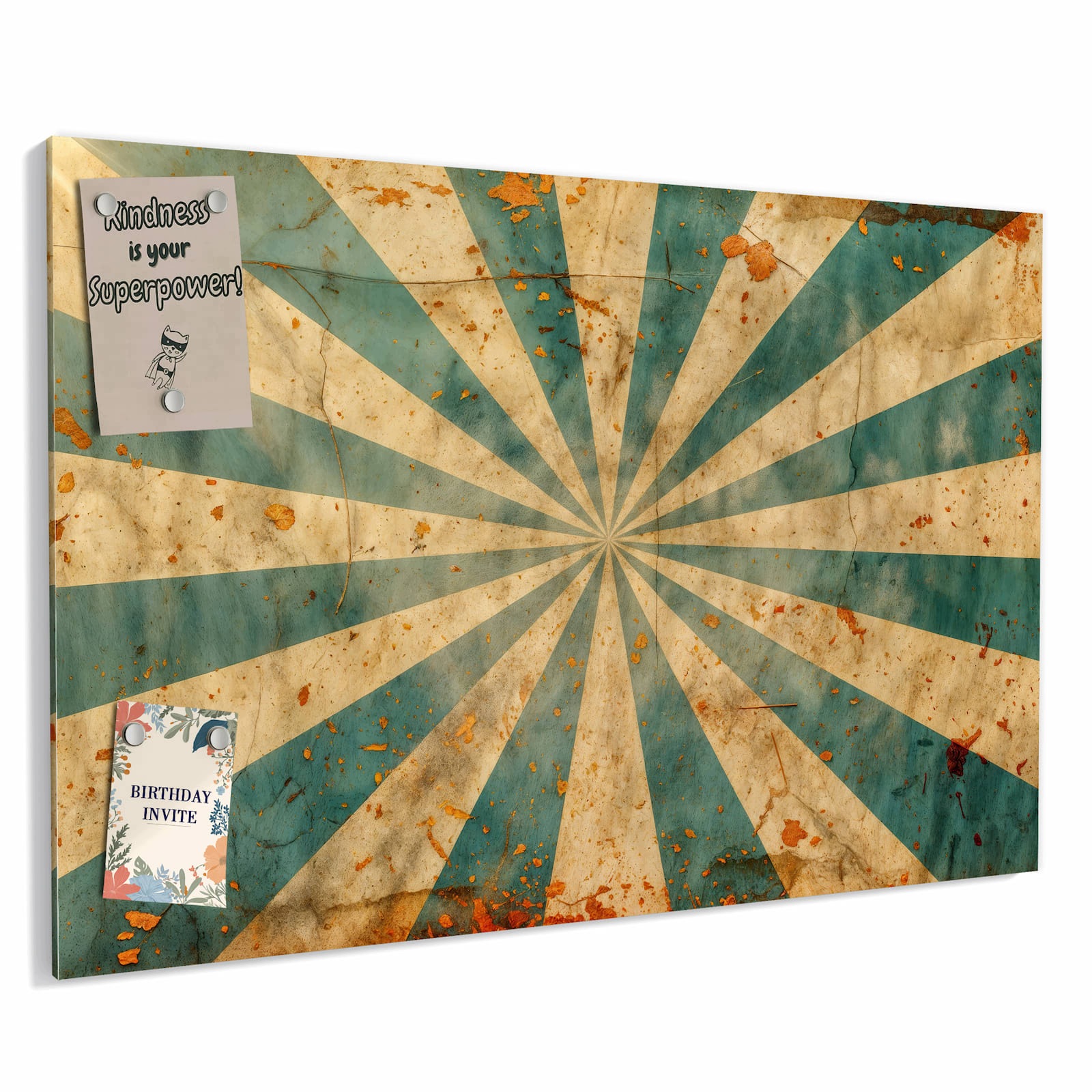 Magnetická tabule – obraz na zeď Retro paprsky slunce | 60 × 40 cm