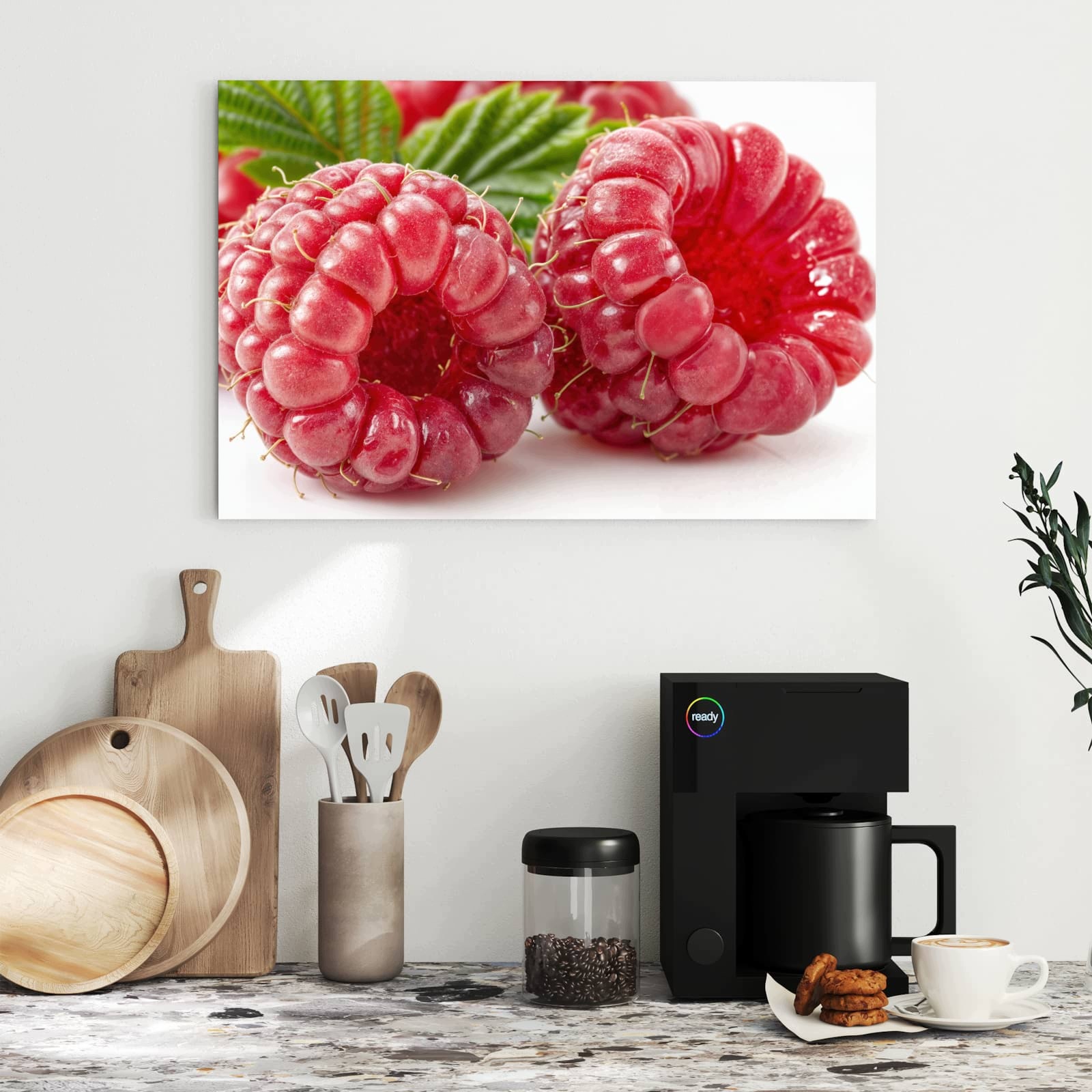 Magnetická tabule – obraz na zeď Šťavnaté maliny – detail | 60 × 40 cm