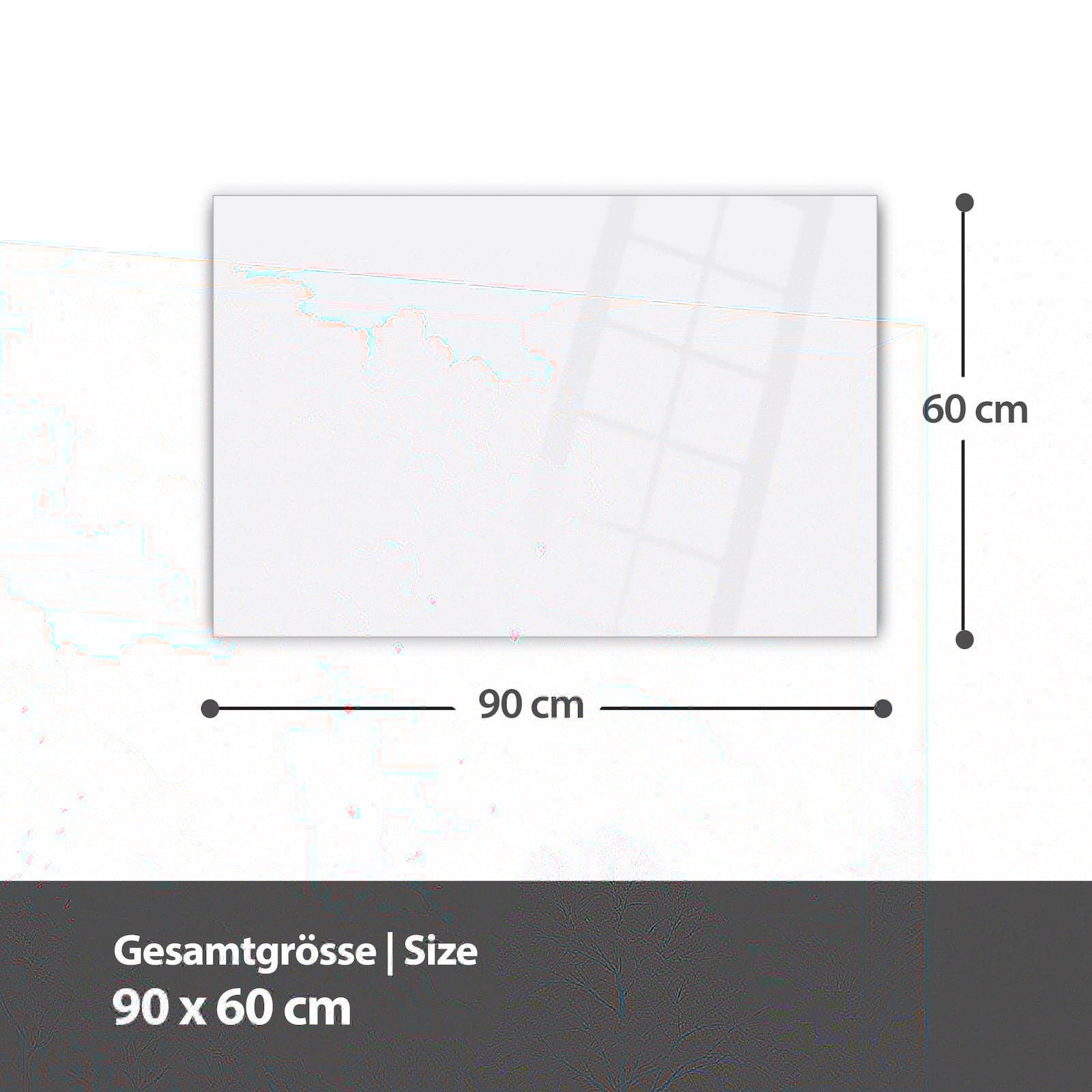 Magnetická tabule – obraz na zeď Kvetoucí cesta | 60 × 40 cm
