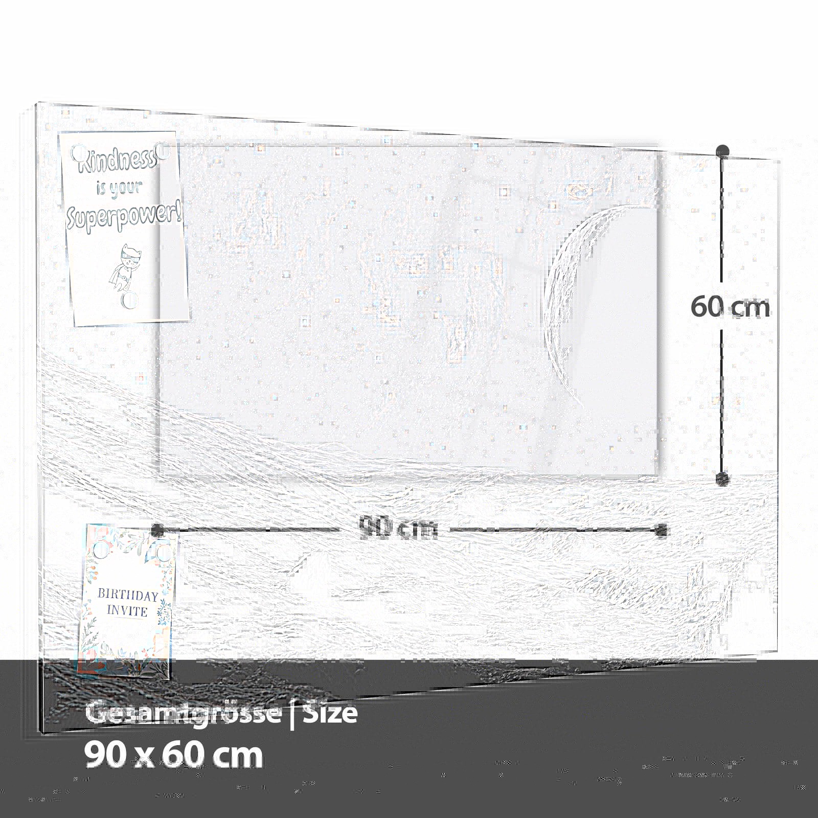 Magnetická tabule – obraz na zeď Portrét siluet | 90 × 60 cm