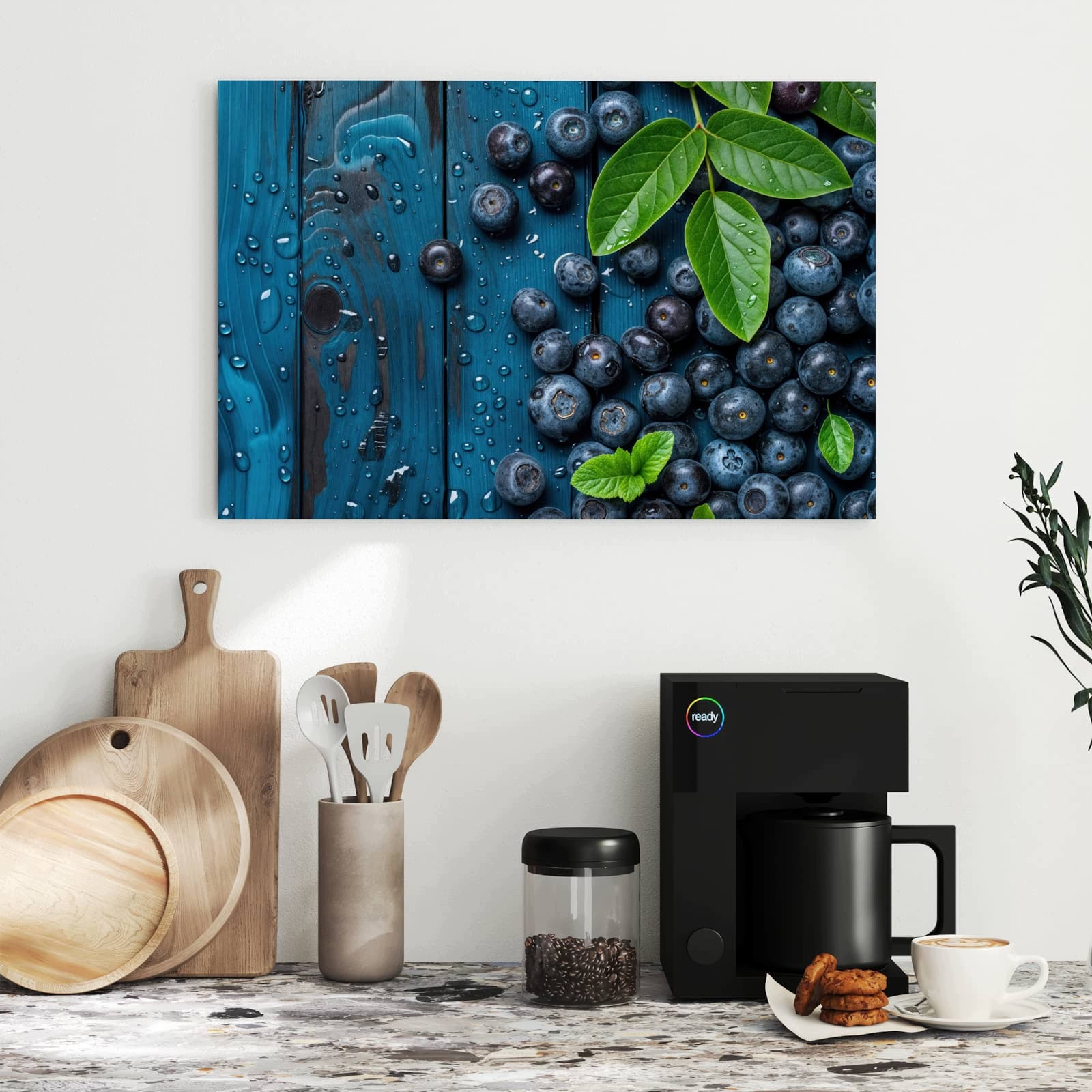 Magnetická tabule – obraz na zeď Bobule na dřevě | 60 × 40 cm