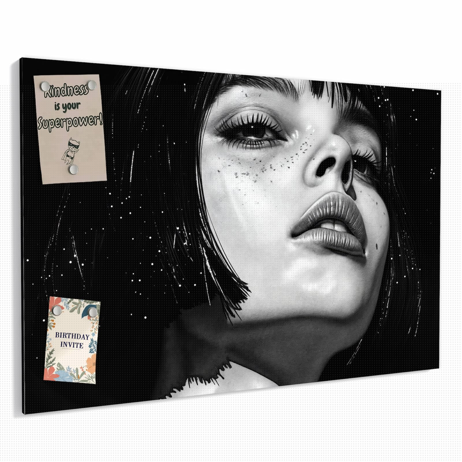 Magnetická tabule – obraz na zeď Barevný závěs | 60 × 40 cm
