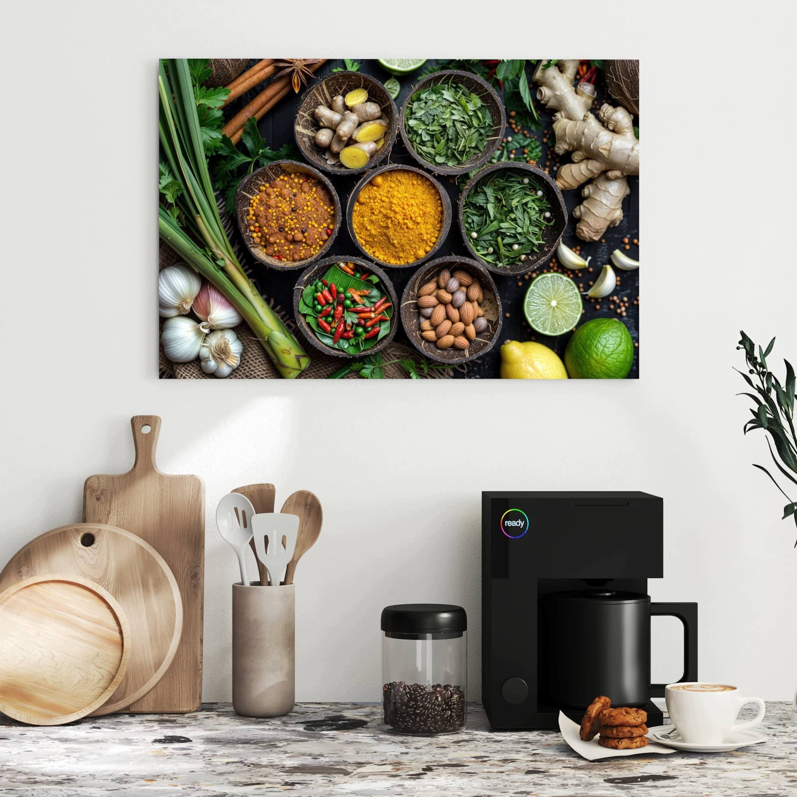 Magnetická tabule – obraz na zeď Varianty koření | 60 × 40 cm