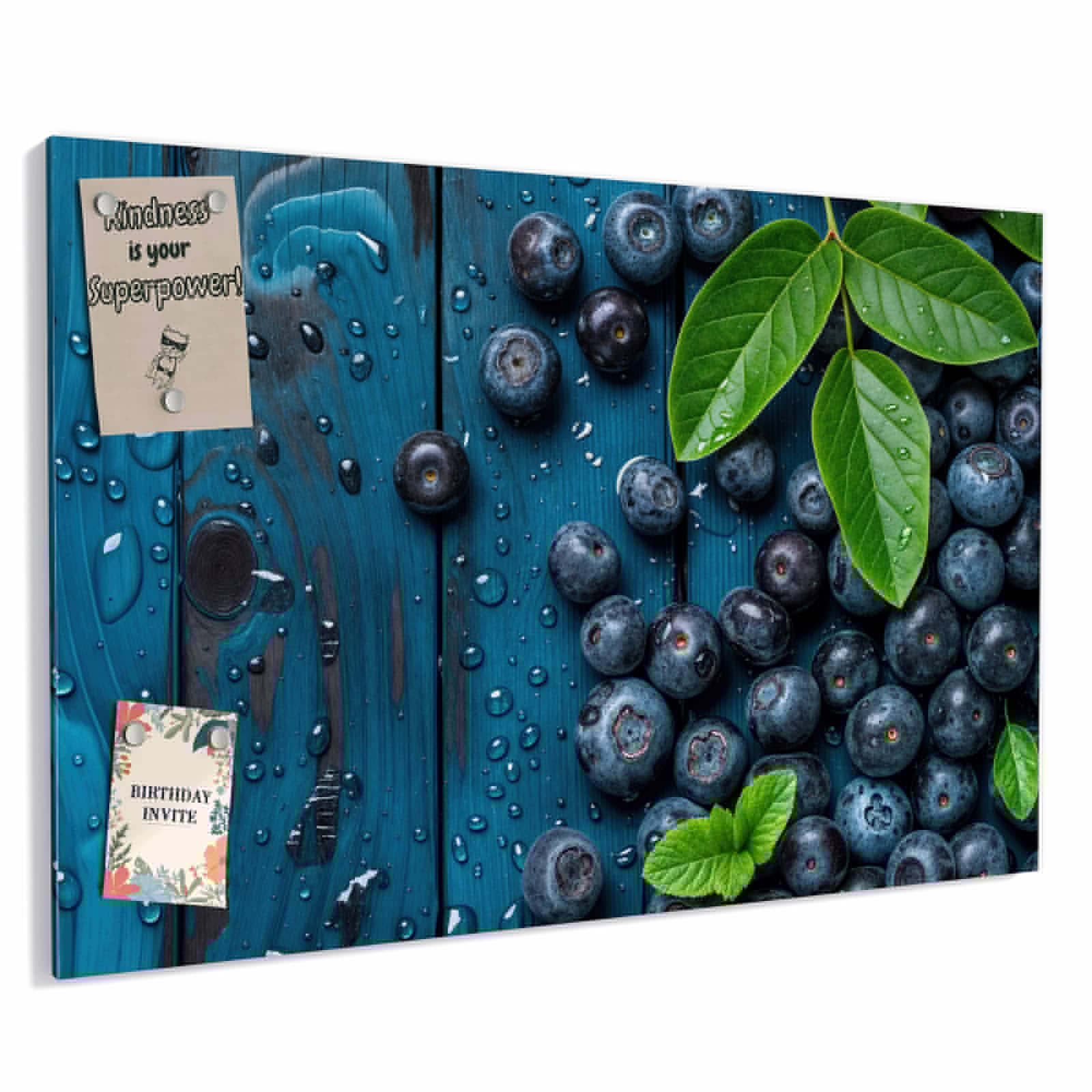 Magnetická tabule – obraz na zeď Bobule na dřevě | 90 × 60 cm