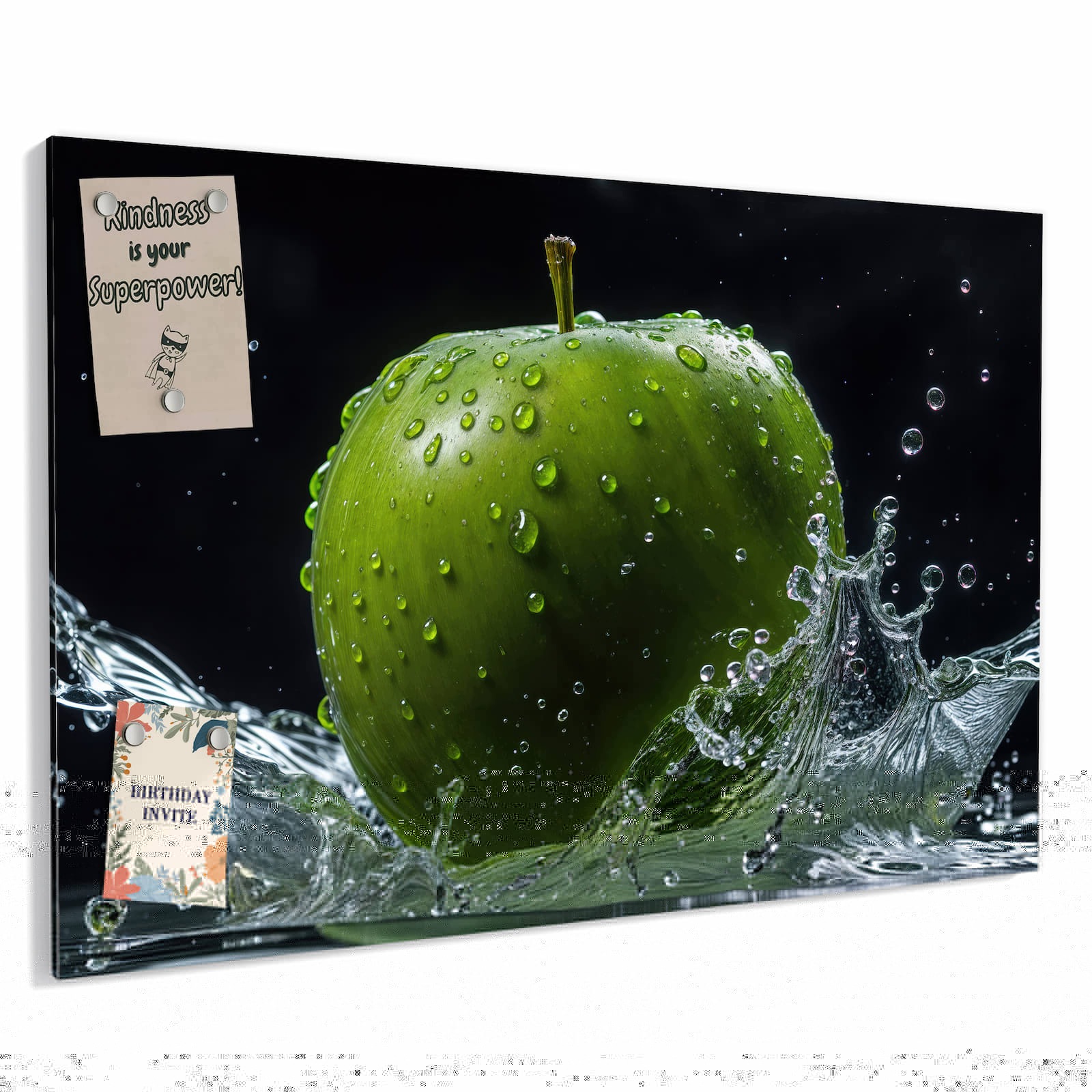 Magnetická tabule – obraz na zeď Jablko ve vodě | 60 × 40 cm
