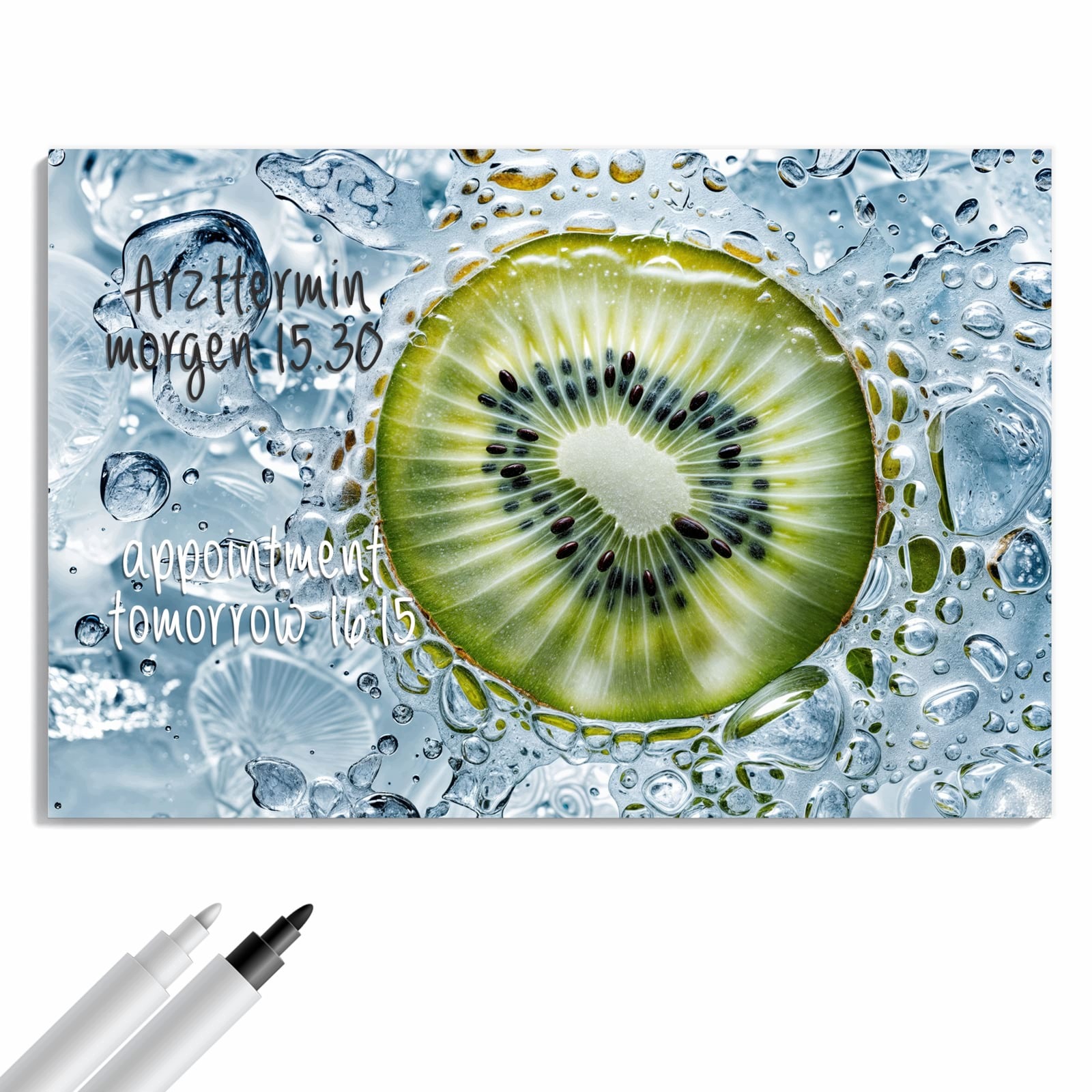 Magnetická tabule – obraz na zeď Kiwi led – motiv 1 | 60 × 40 cm