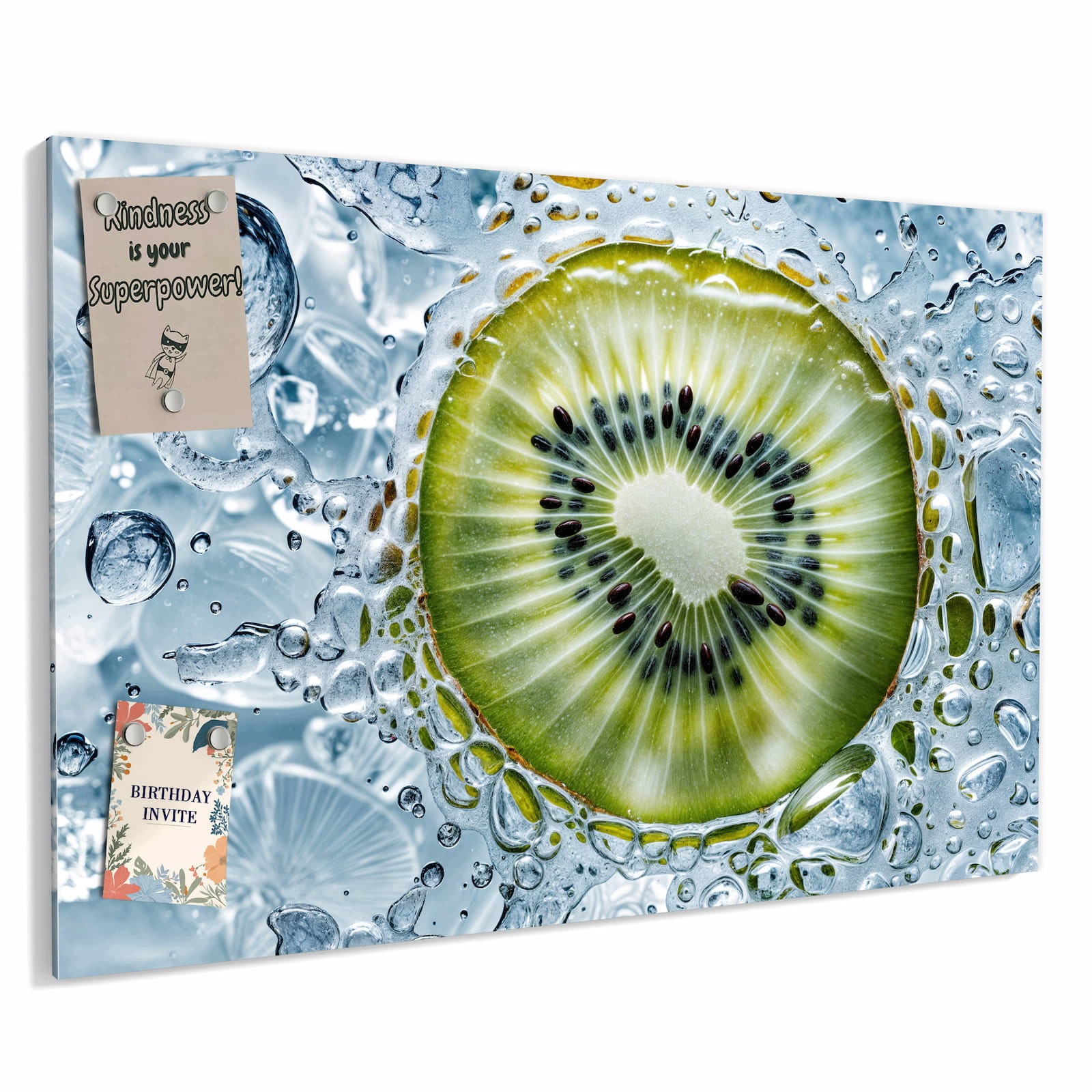 Magnetická tabule – obraz na zeď Kiwi led – motiv 1 | 60 × 40 cm