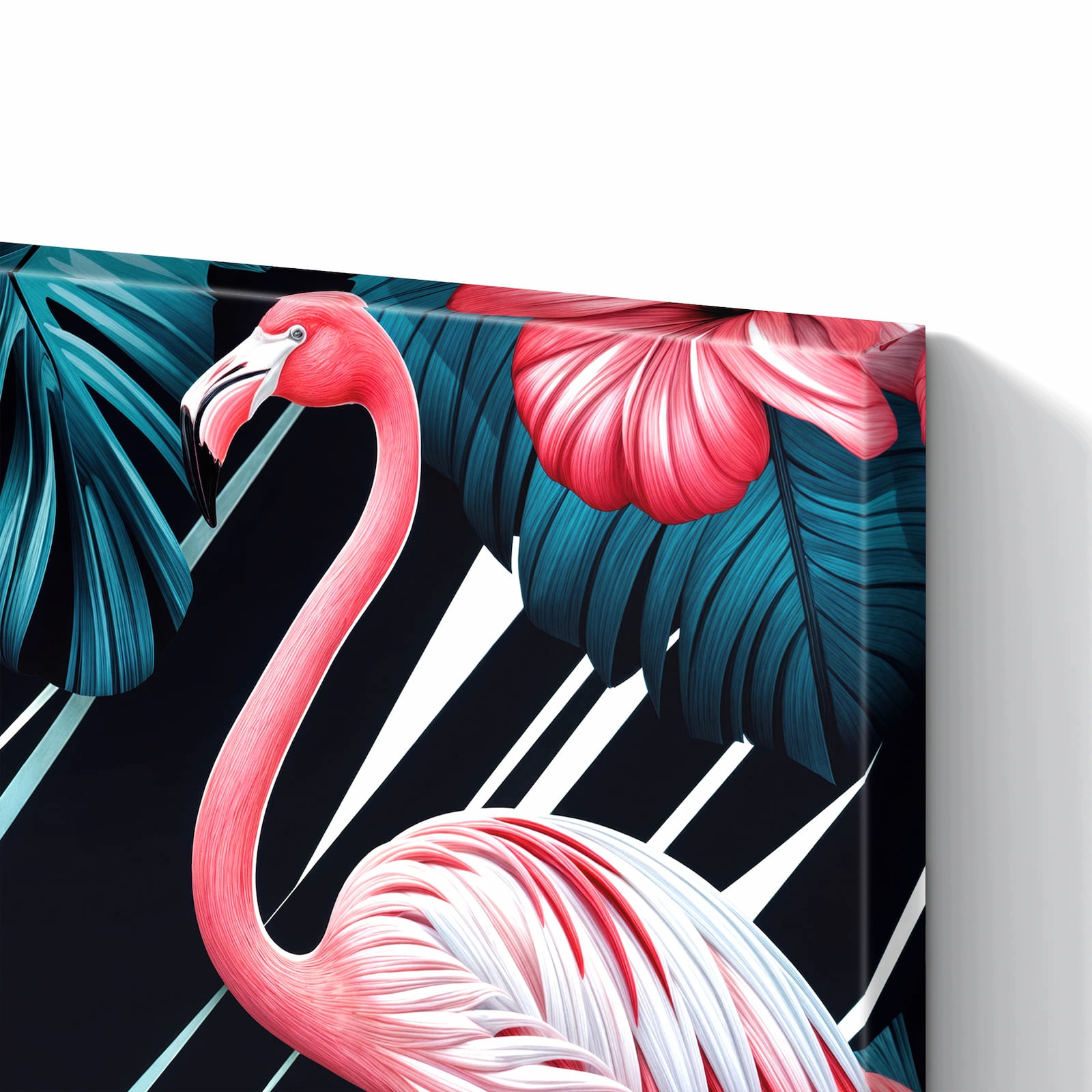 Magnetická tabule – obraz na zeď Plameňák ráj | 60 × 40 cm