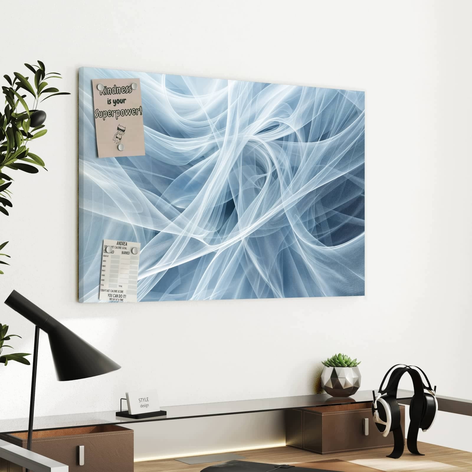 Magnetická tabule – obraz na zeď Průhledný závěs | 60 × 40 cm