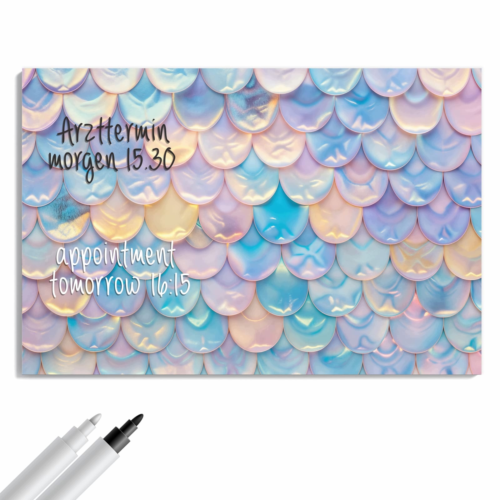 Magnetická tabule – obraz na zeď Pastelová směs šupin | 60 × 40 cm