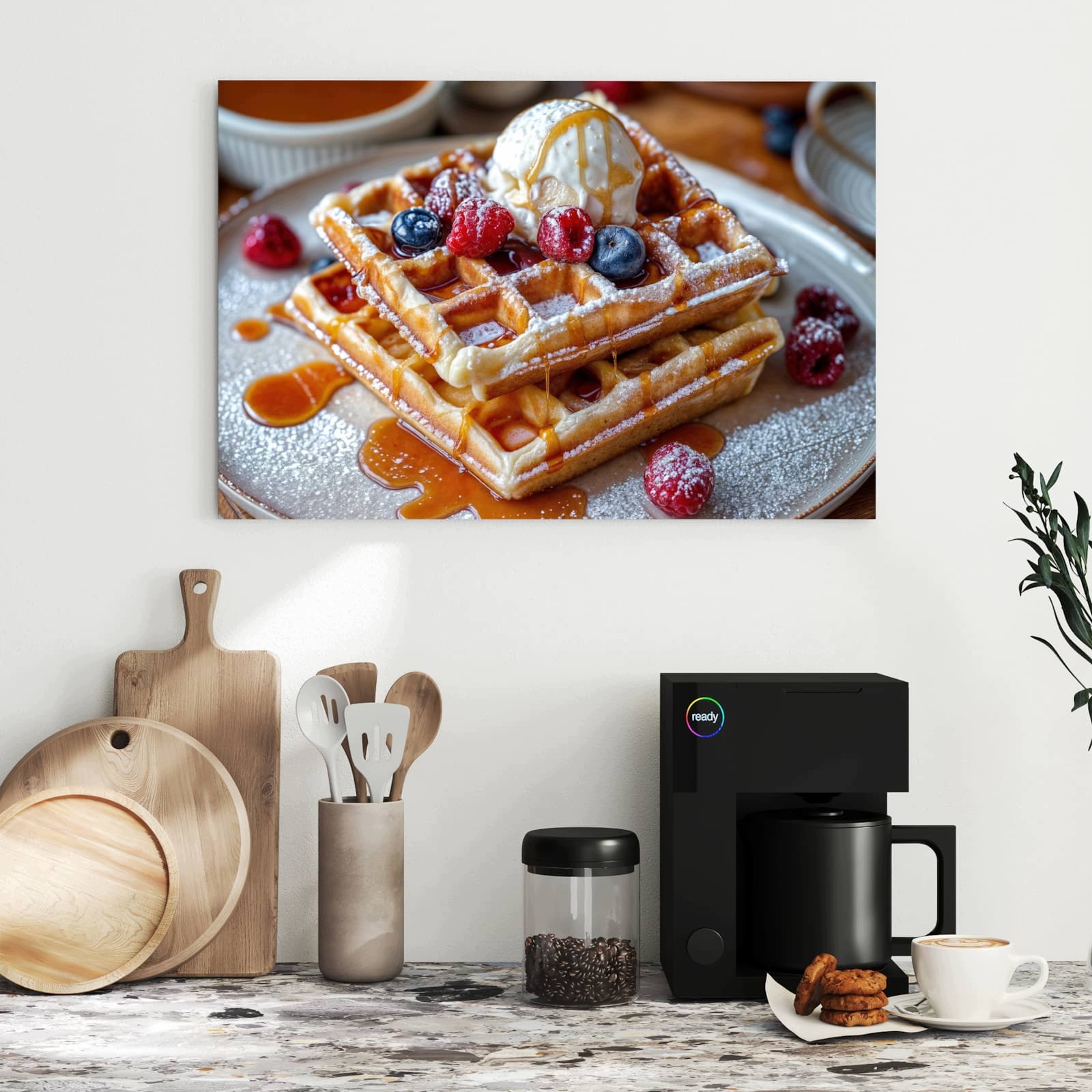Magnetická tabule – obraz na zeď Belgické vafle | 60 × 40 cm
