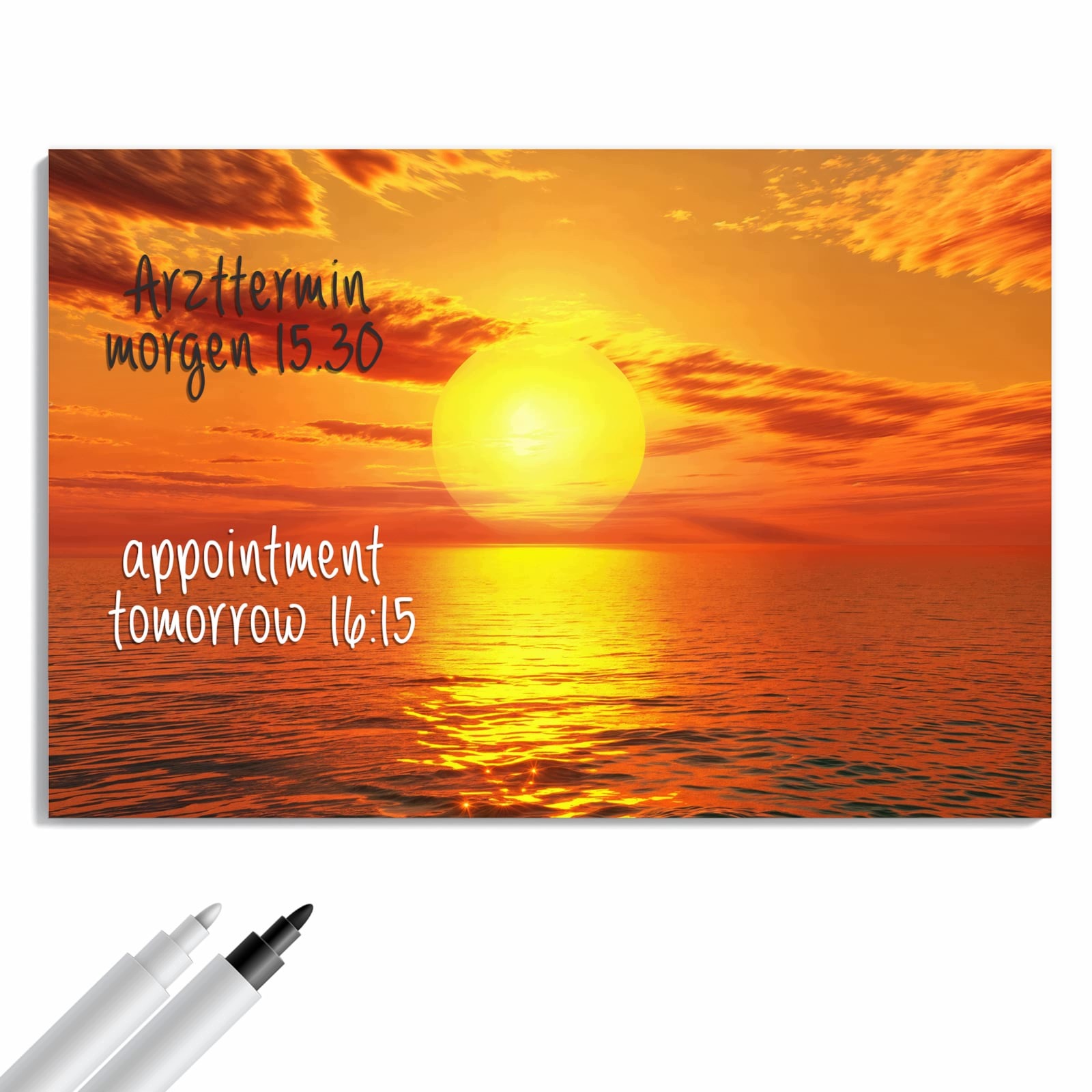Magnetická tabule – obraz na zeď Západ slunce moře | 60 × 40 cm
