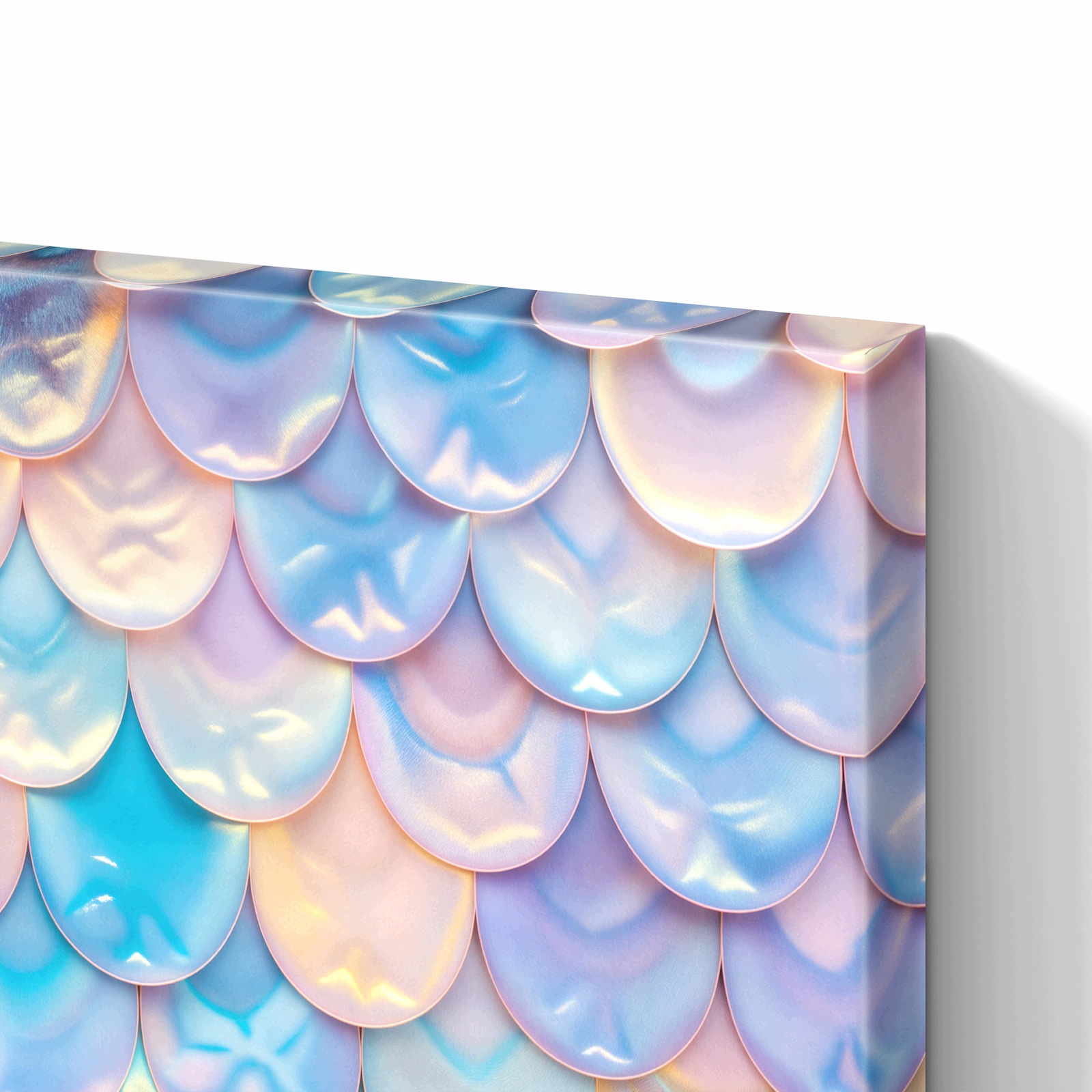 Magnetická tabule – obraz na zeď Pastelová směs šupin | 90 × 60 cm