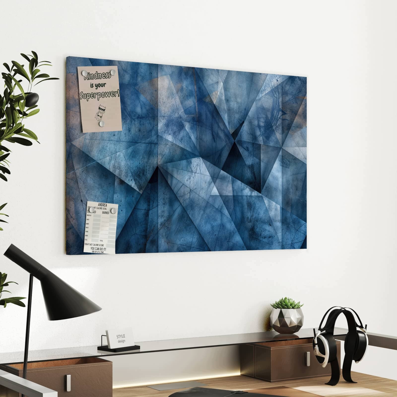 Magnetická tabule – obraz na zeď Geometrický vzor – motiv 2 | 60 × 40 cm