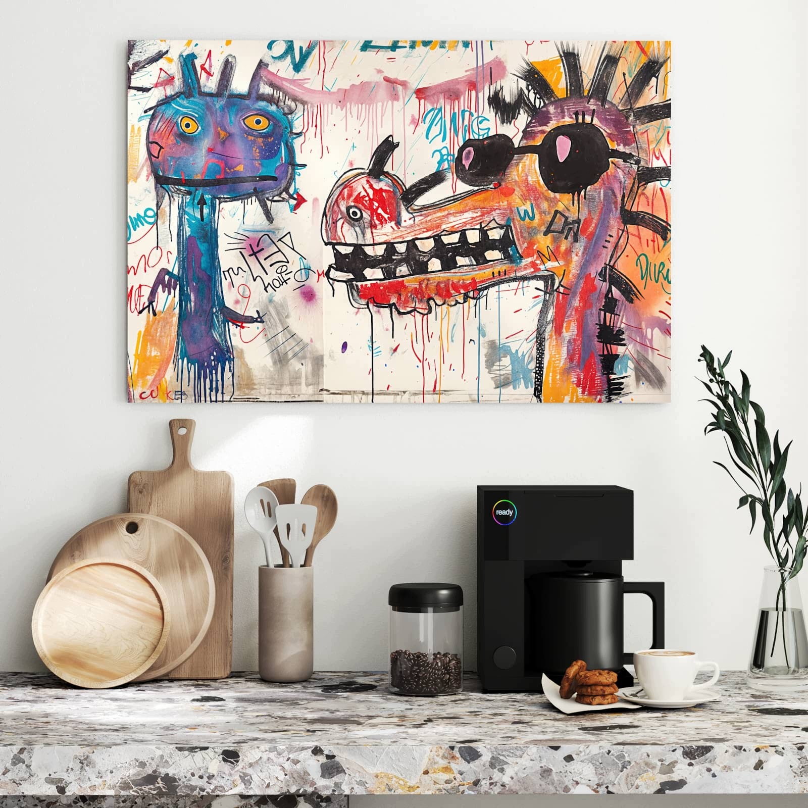Magnetická tabule – obraz na zeď Kreativní graffiti | 90 × 60 cm