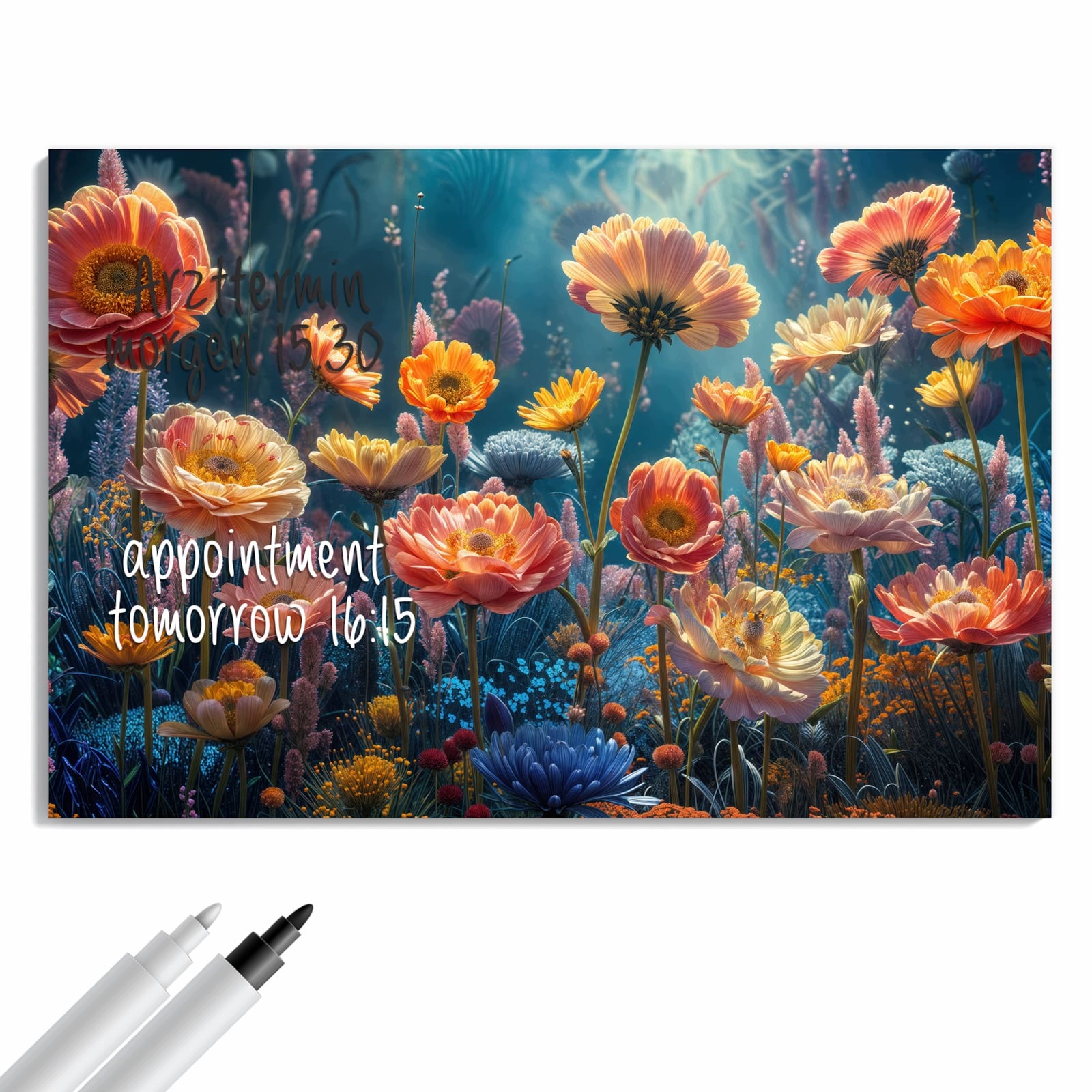 Magnetická tabule – obraz na zeď Květinová zahrada | 60 × 40 cm
