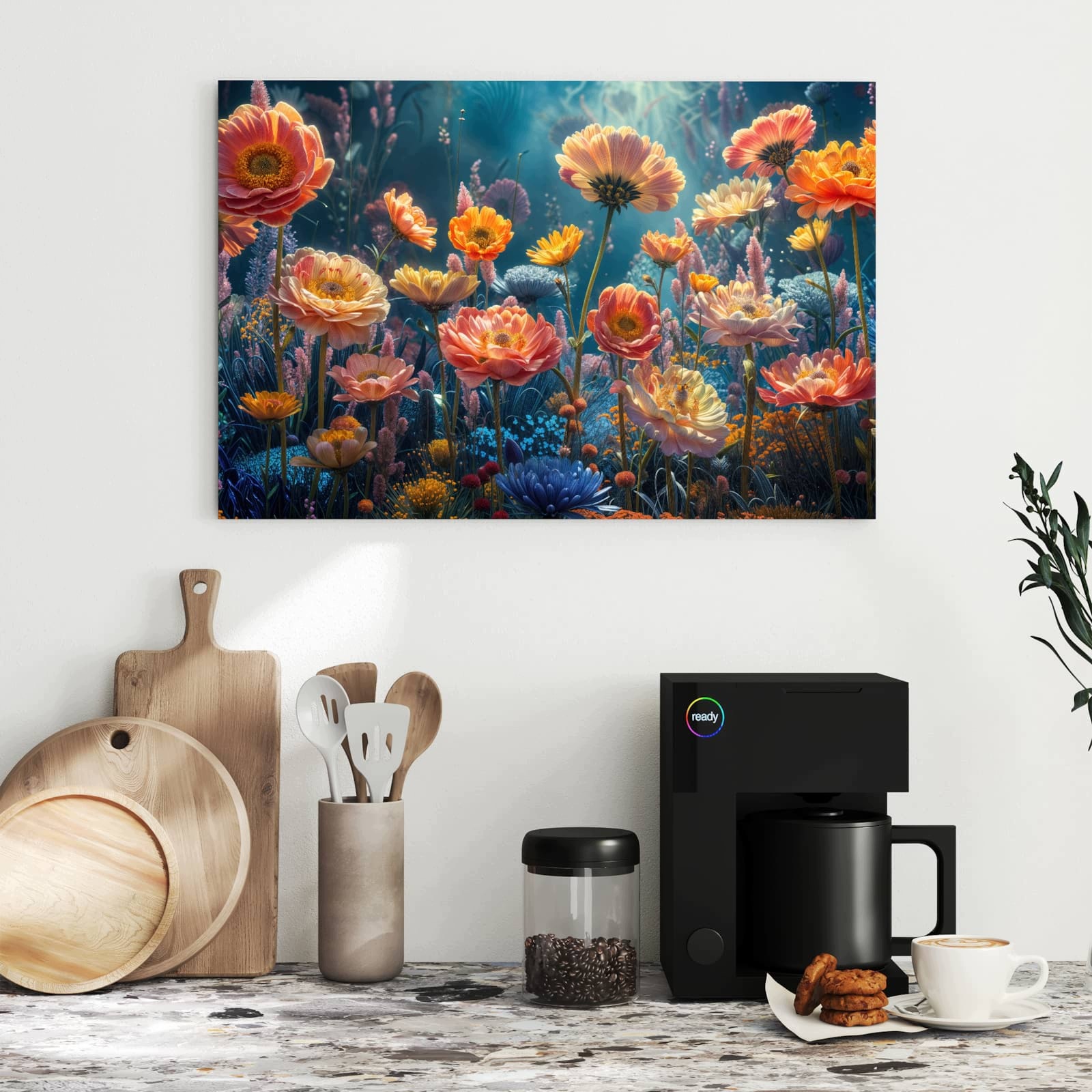 Magnetická tabule – obraz na zeď Květinová zahrada | 60 × 40 cm