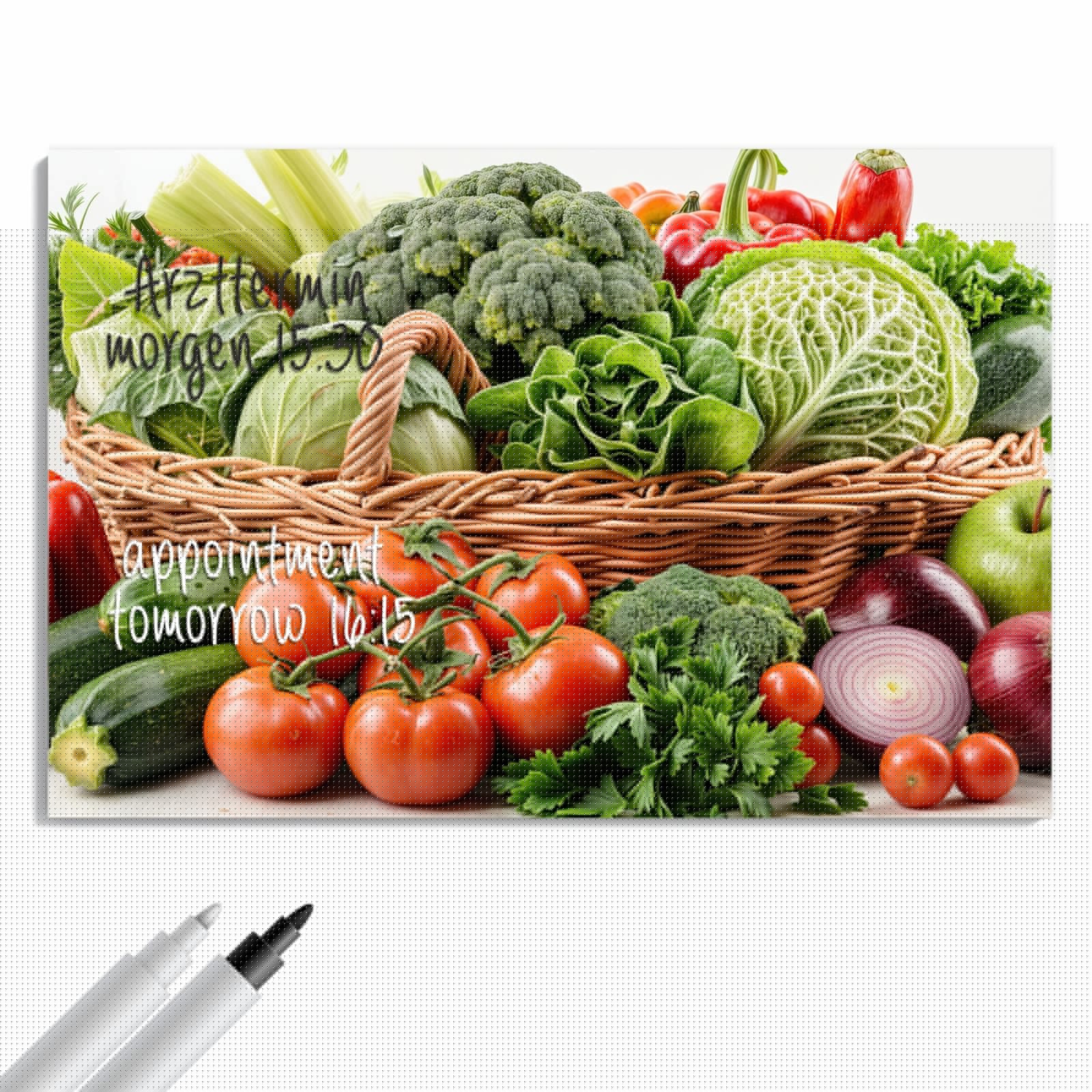 Magnetická tabule – obraz na zeď Plameňáci a květiny | 90 × 60 cm