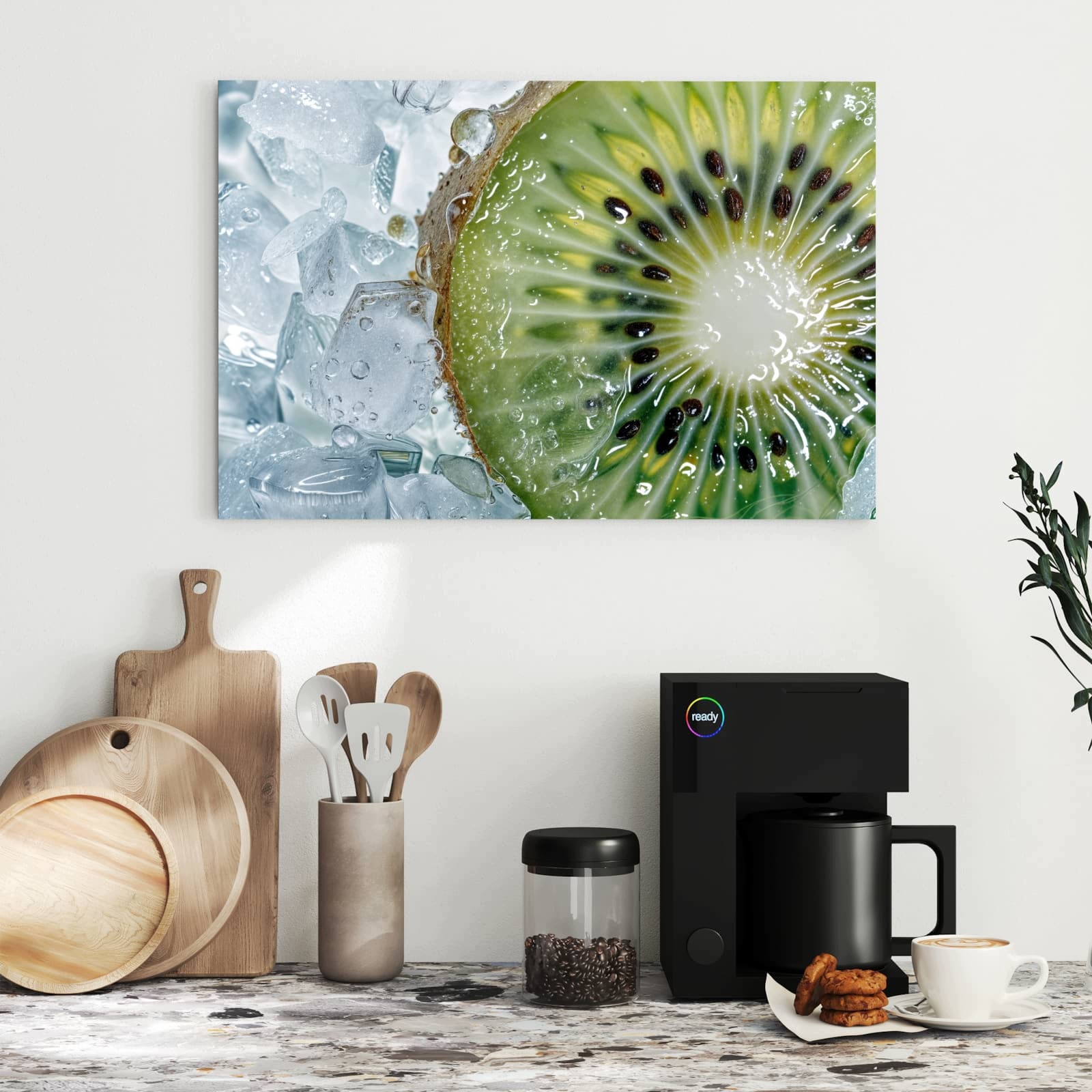 Magnetická tabule – obraz na zeď Kiwi led – motiv 2 | 60 × 40 cm