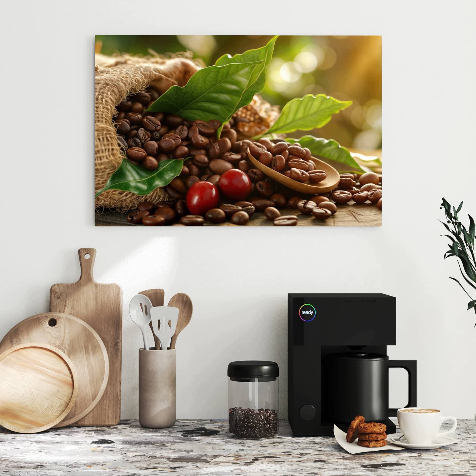 Magnetická tabule – obraz na zeď Zrna kávy | 60 × 40 cm