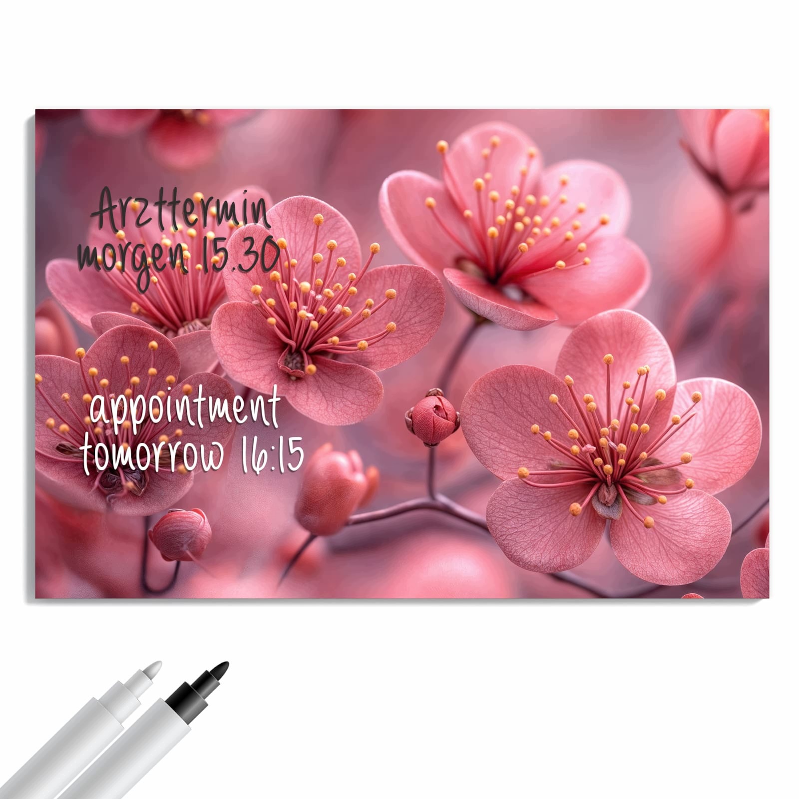 Magnetická tabule – obraz na zeď Květiny třešní – motiv 2 | 60 × 40 cm
