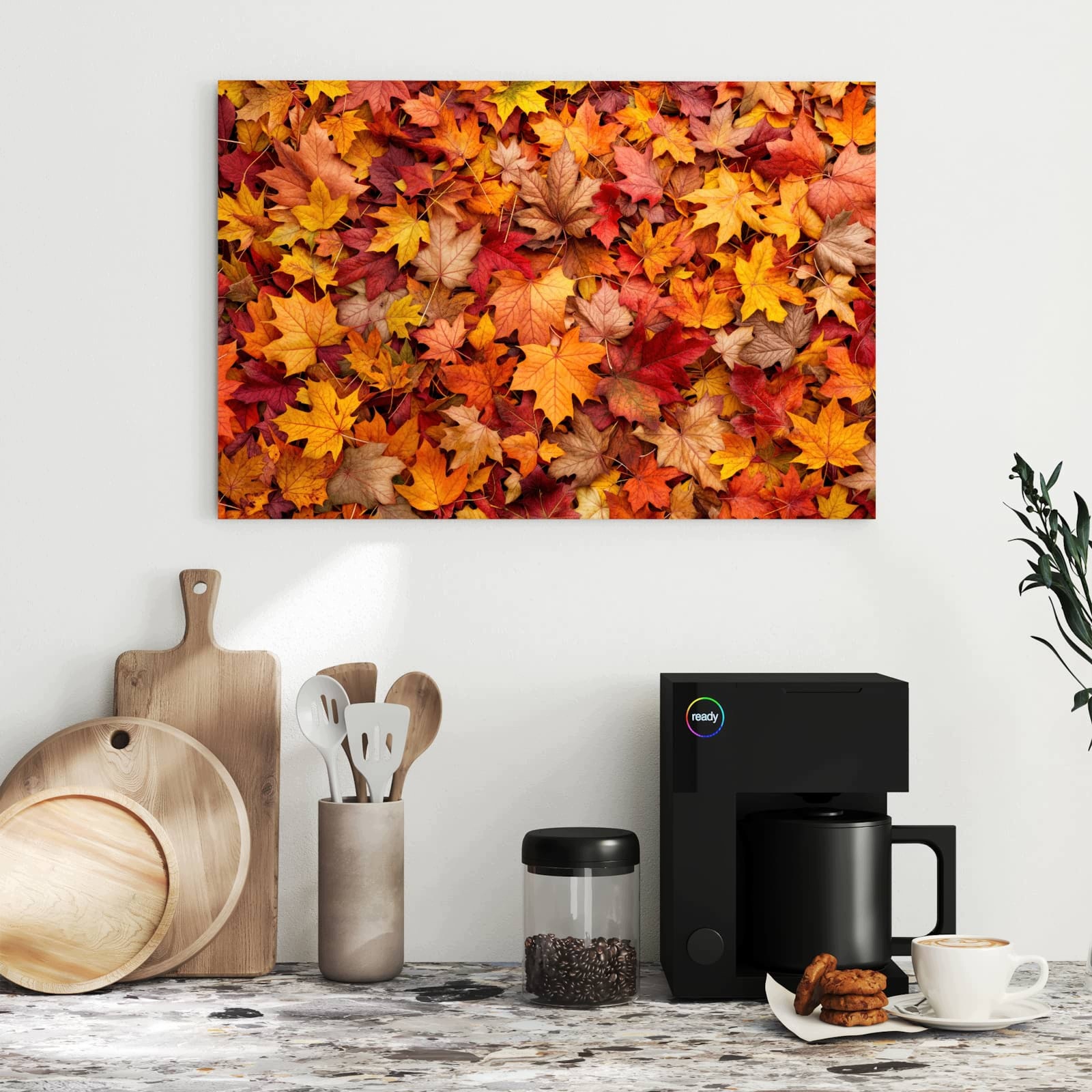 Magnetická tabule – obraz na zeď Podzimní listy – motiv 3 | 60 × 40 cm