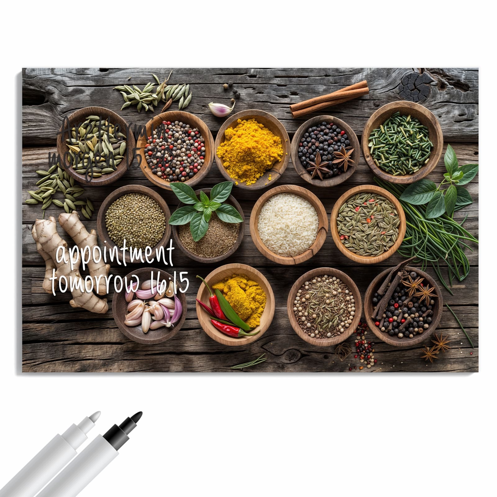 Magnetická tabule – obraz na zeď Rozmanité koření | 60 × 40 cm