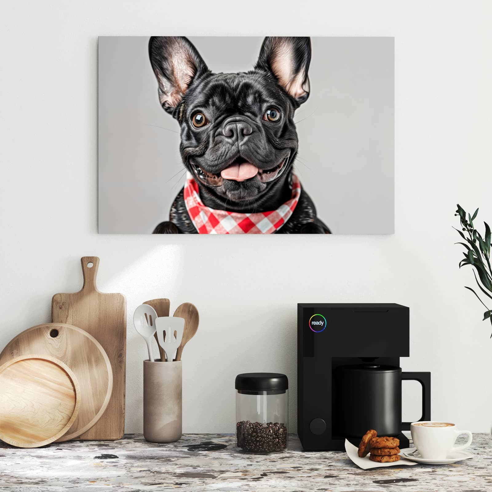 Magnetická tabule – obraz na zeď Francouzský buldoček – motiv 1 | 60 × 40 cm