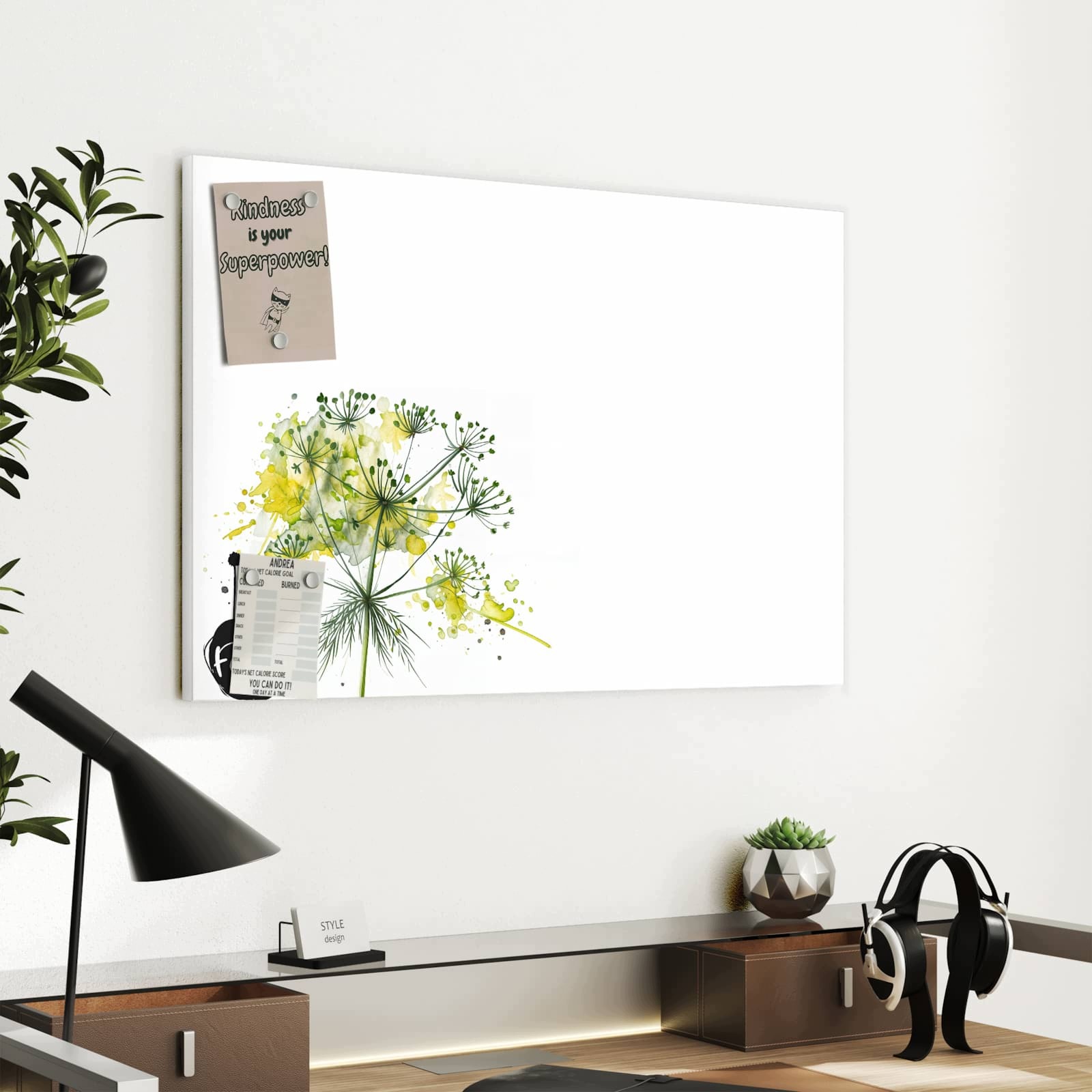 Magnetická tabule – obraz na zeď Fenykl – umělecké dílo | 60 × 40 cm