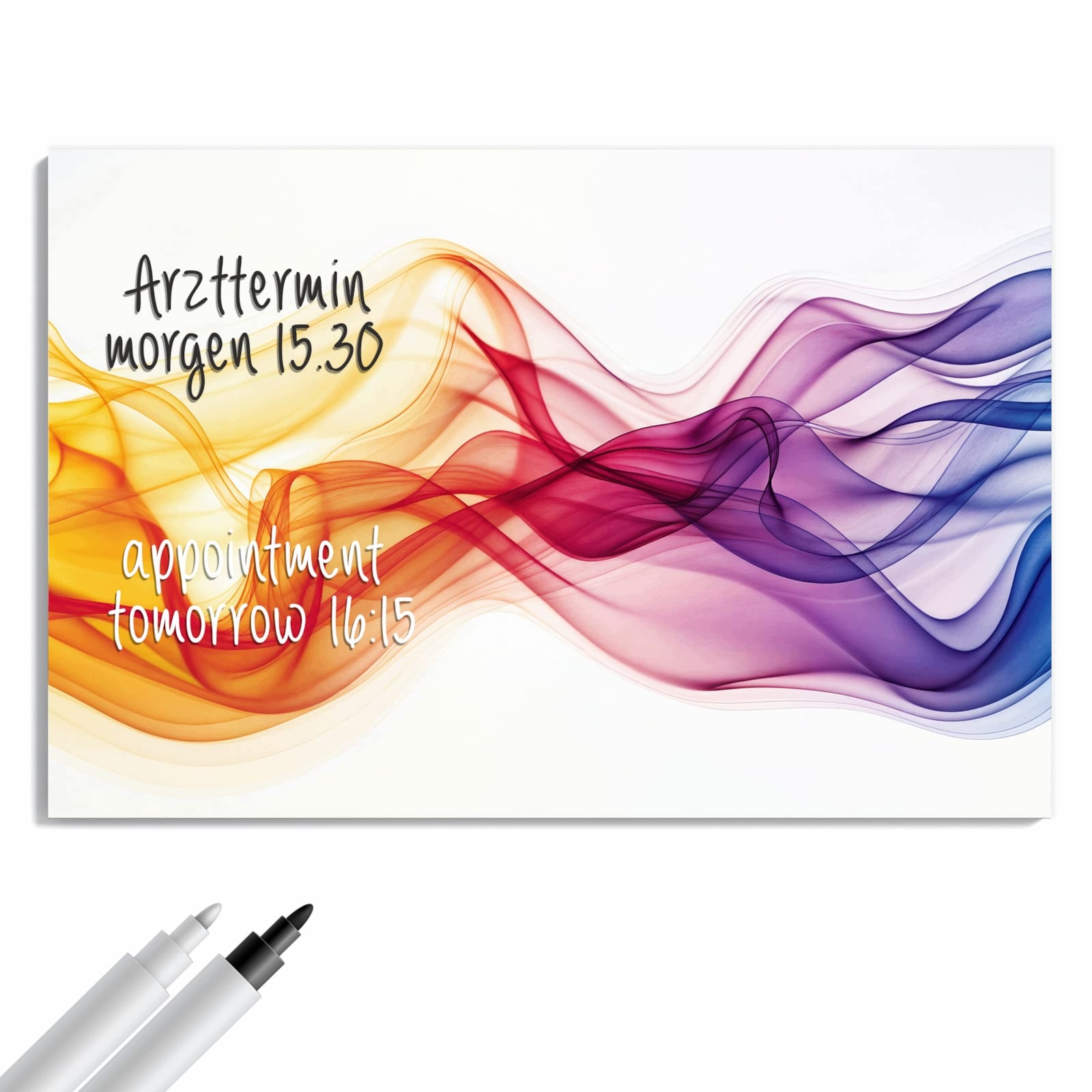 Magnetická tabule – obraz na zeď Jemné vlny barev | 60 × 40 cm