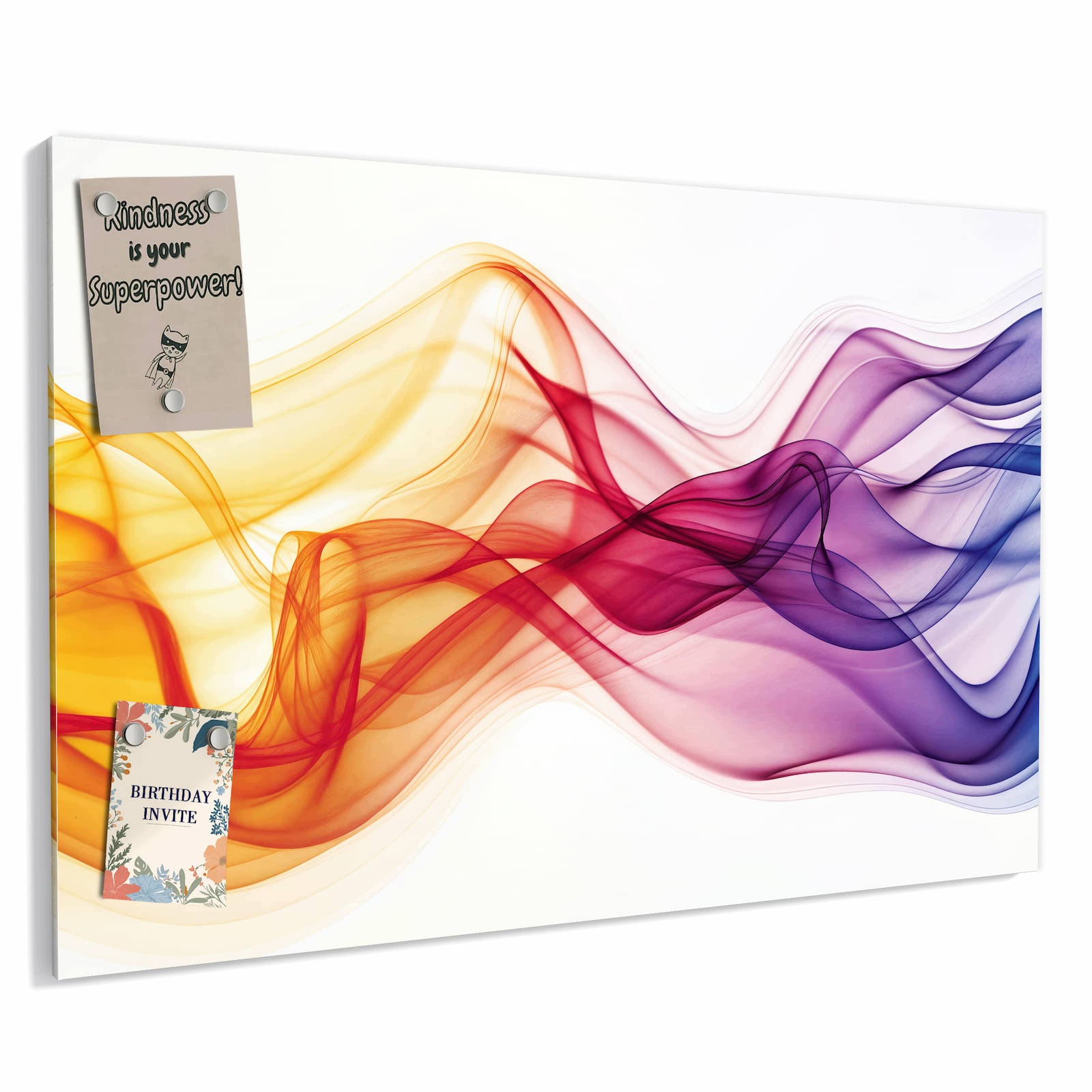 Magnetická tabule – obraz na zeď Jemné vlny barev | 60 × 40 cm