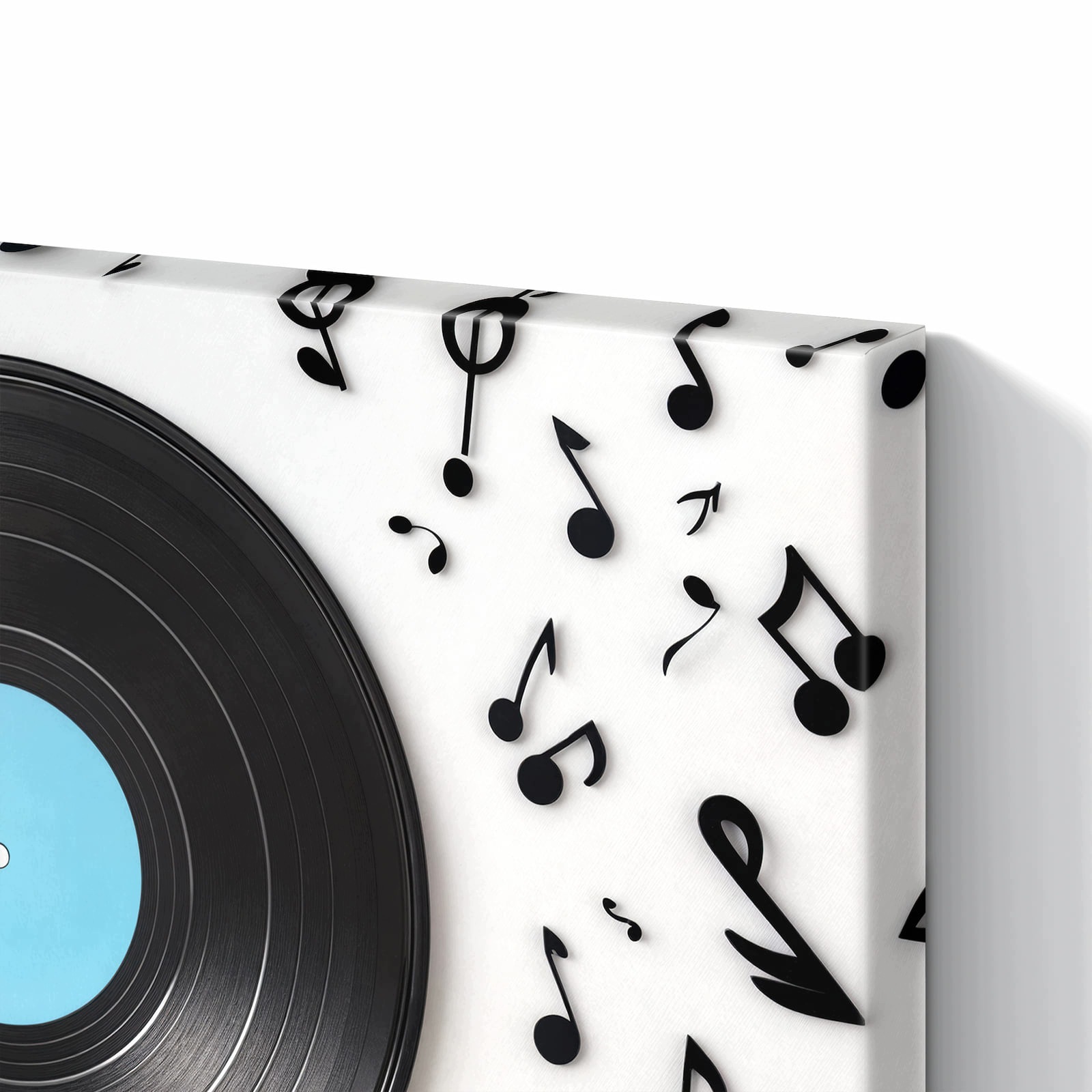 Magnetická tabule – obraz na zeď Vinylová deska a hudba | 60 × 40 cm