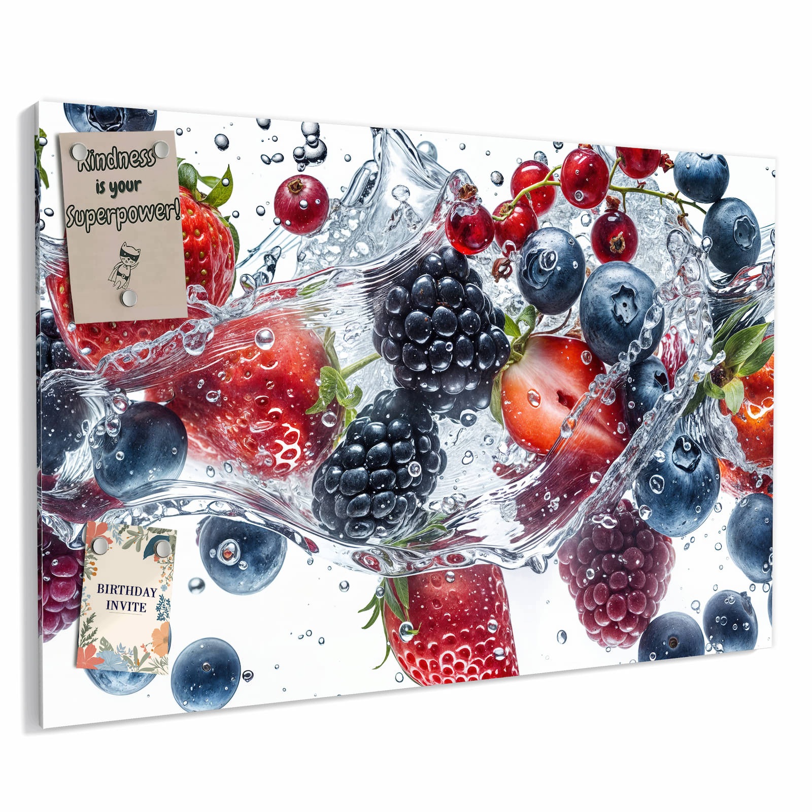 Magnetická tabule – obraz na zeď Bobule ve vodě | 60 × 40 cm