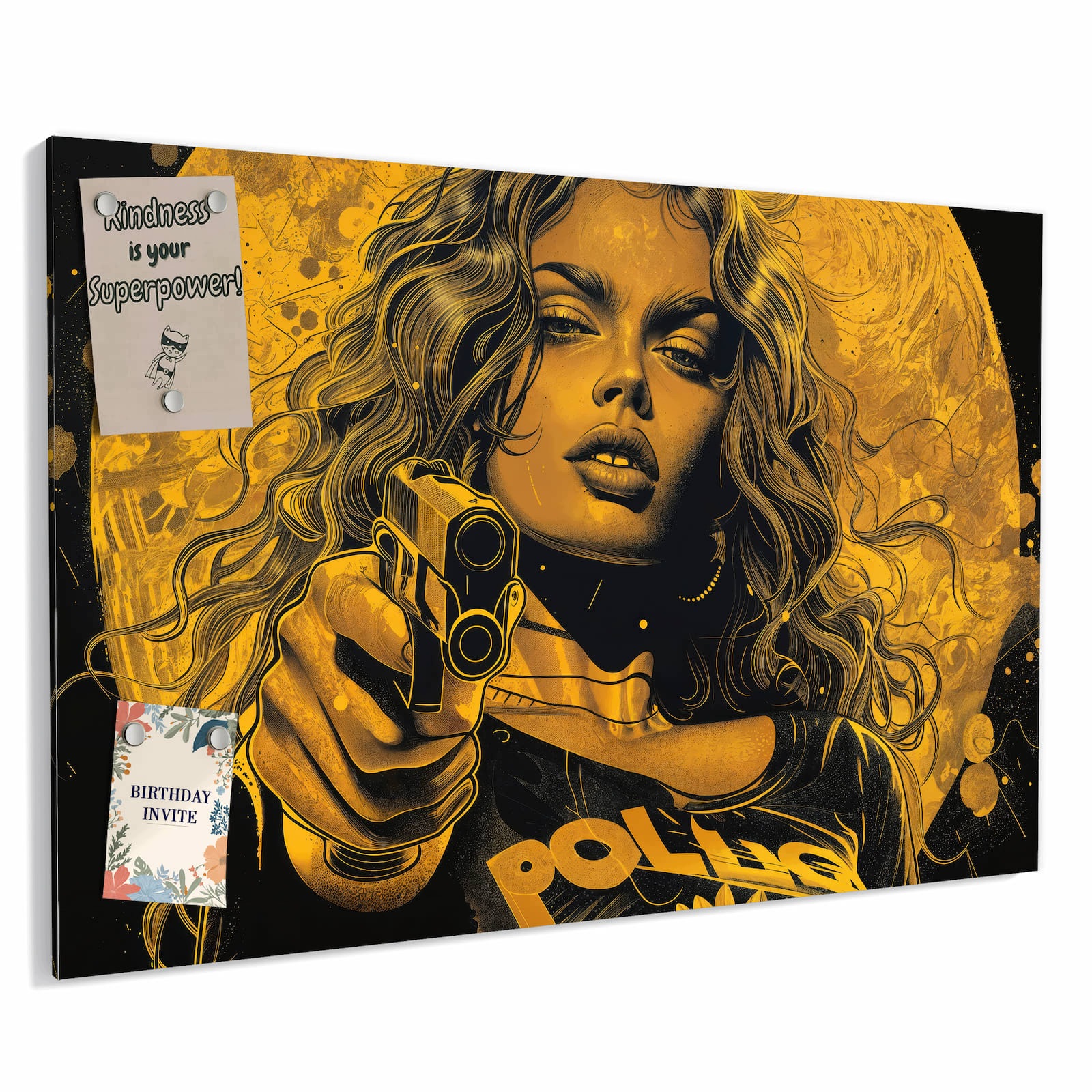 Magnetická tabule – obraz na zeď Citrusové ovoce na dřevě | 90 × 60 cm