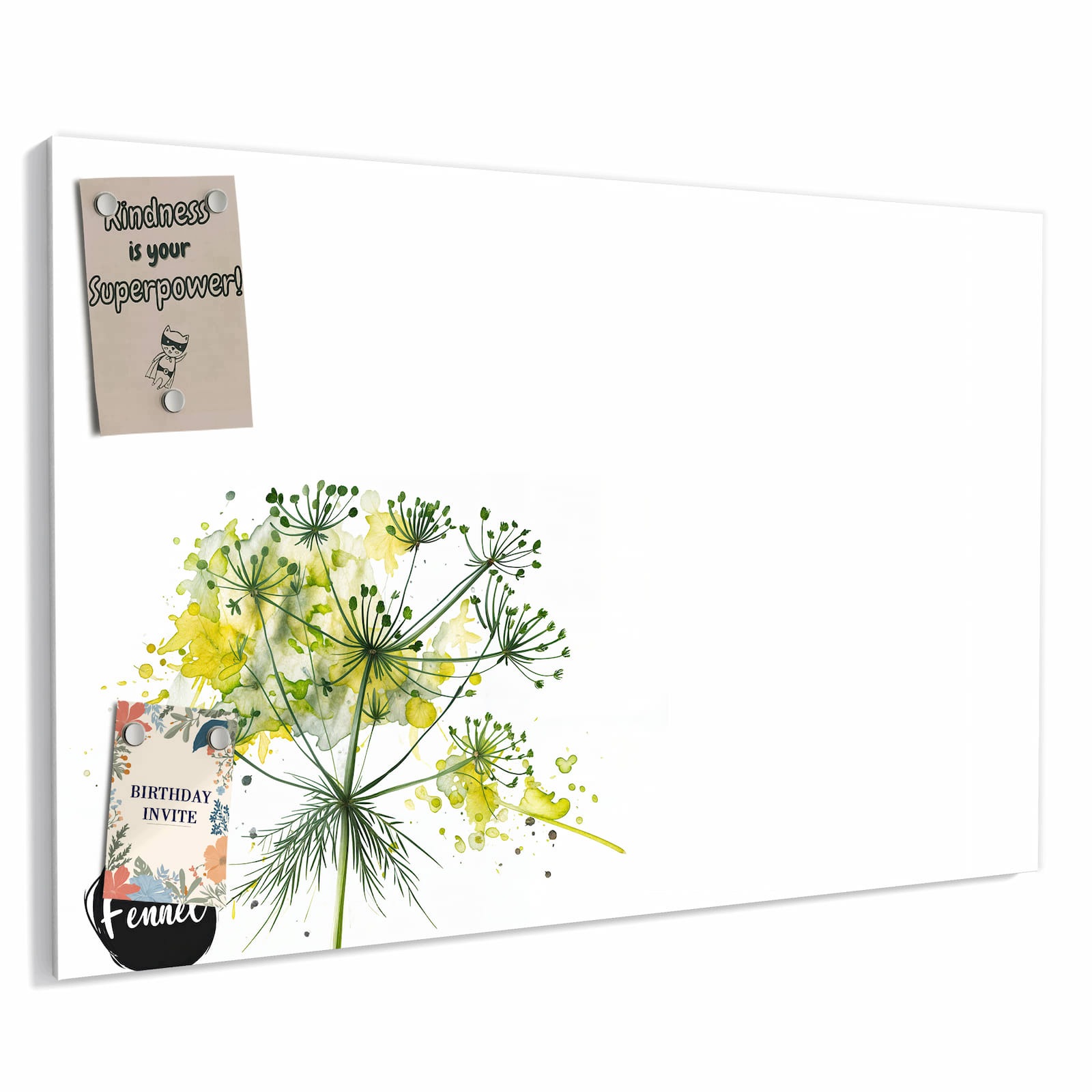 Magnetická tabule – obraz na zeď Fenykl – umělecké dílo | 90 × 60 cm